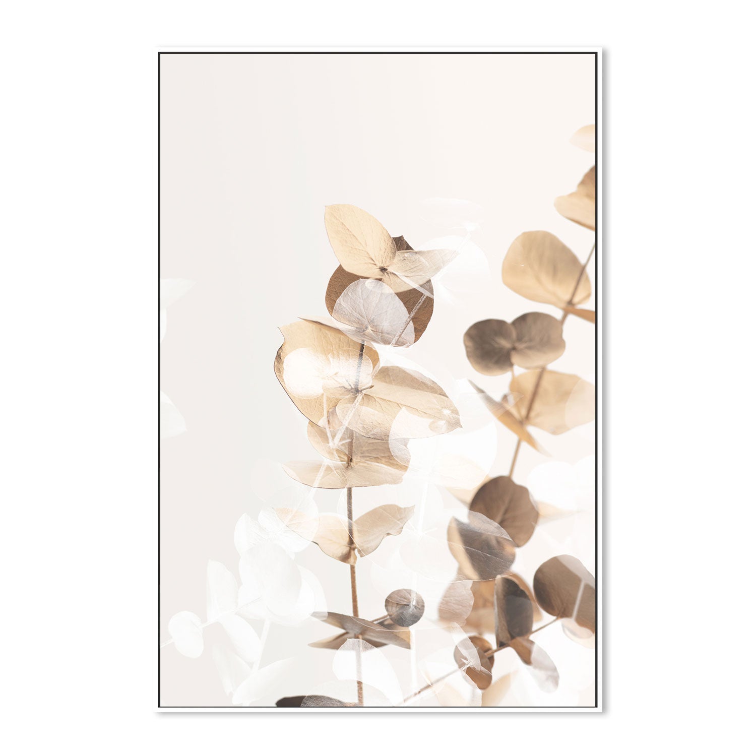 wall-art-print-canvas-poster-framed-Eucalyptus Creative Gold, Style A-by-Plus X Studio-Gioia Wall Art