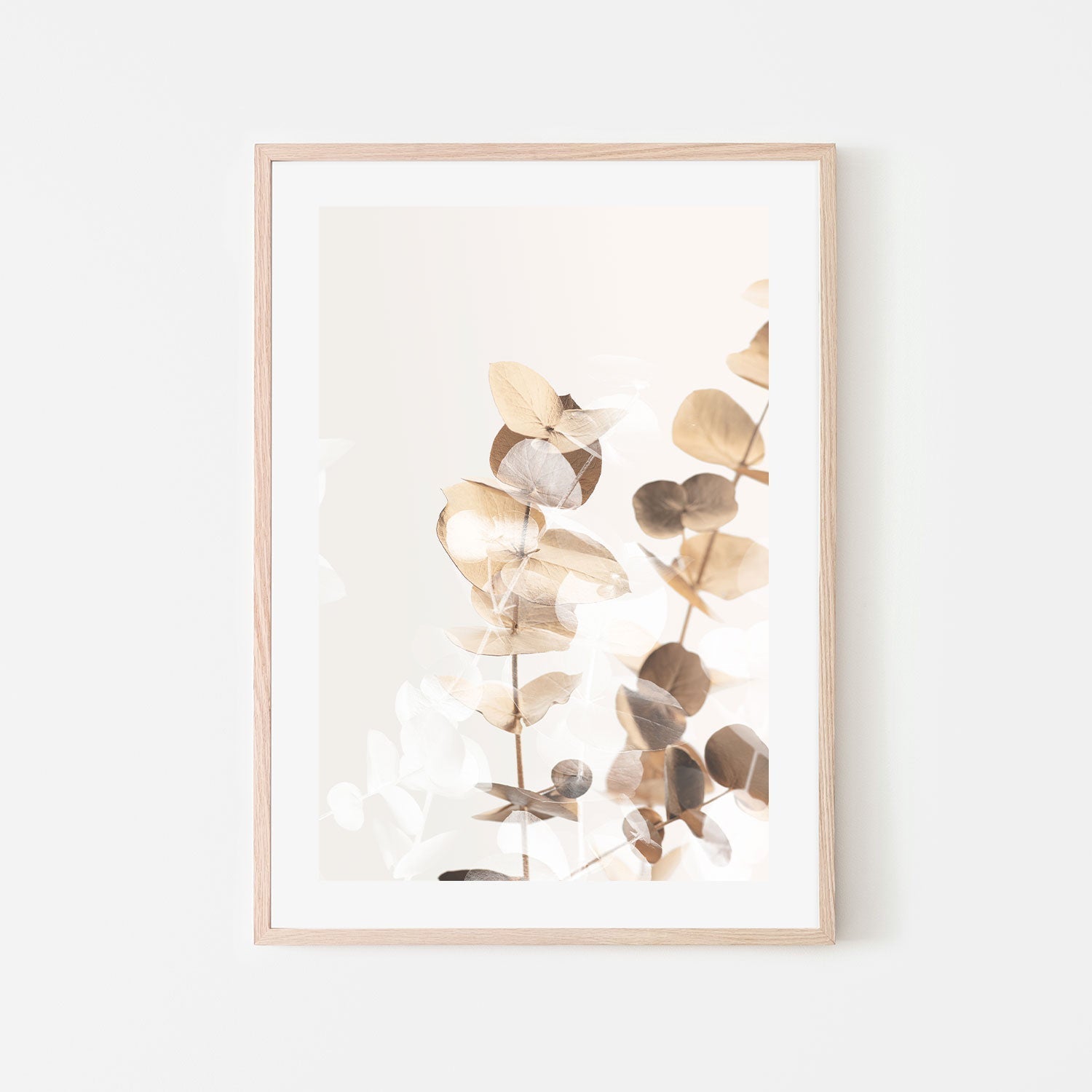 wall-art-print-canvas-poster-framed-Eucalyptus Creative Gold, Style A-by-Plus X Studio-Gioia Wall Art