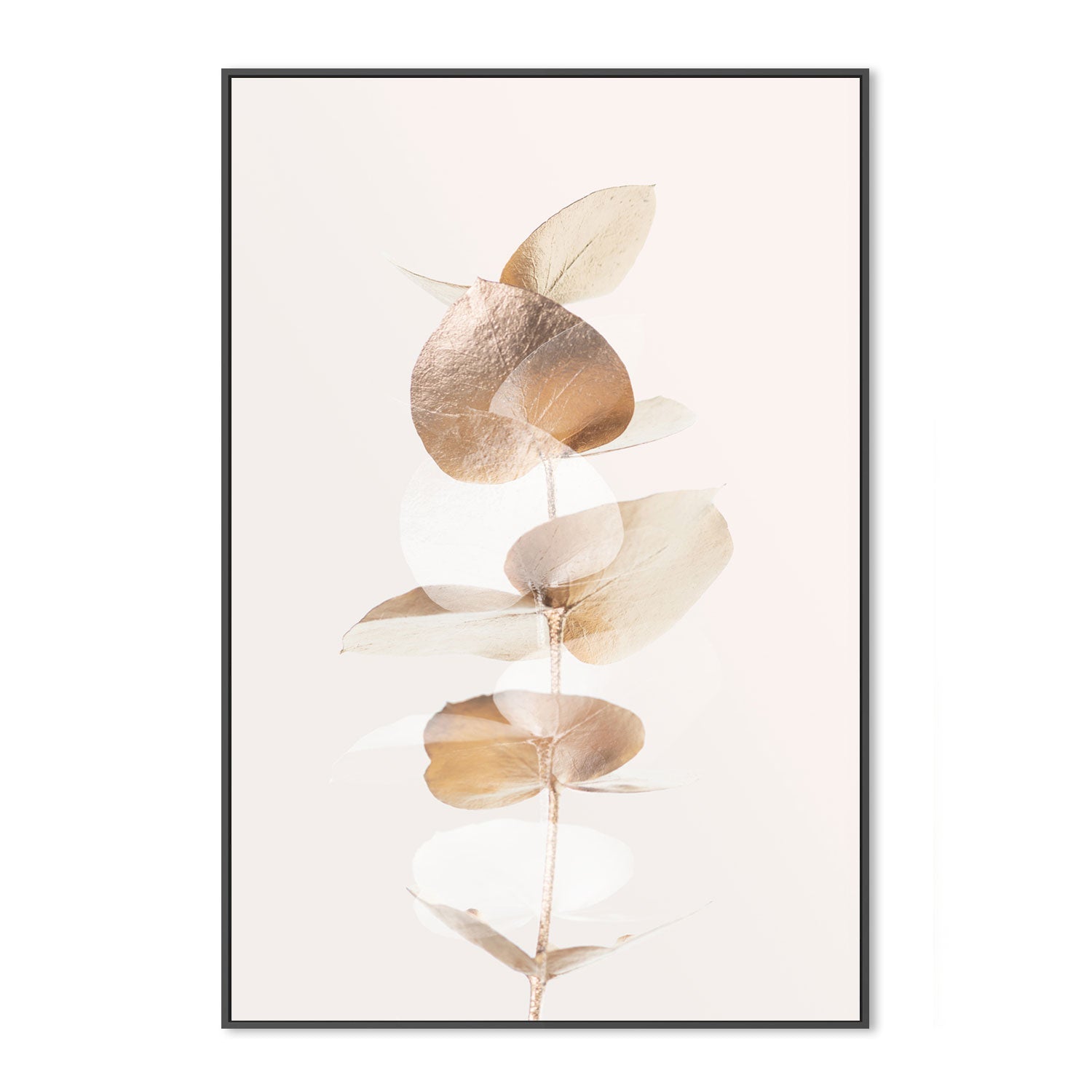 wall-art-print-canvas-poster-framed-Eucalyptus Creative Gold, Style B-by-Plus X Studio-Gioia Wall Art