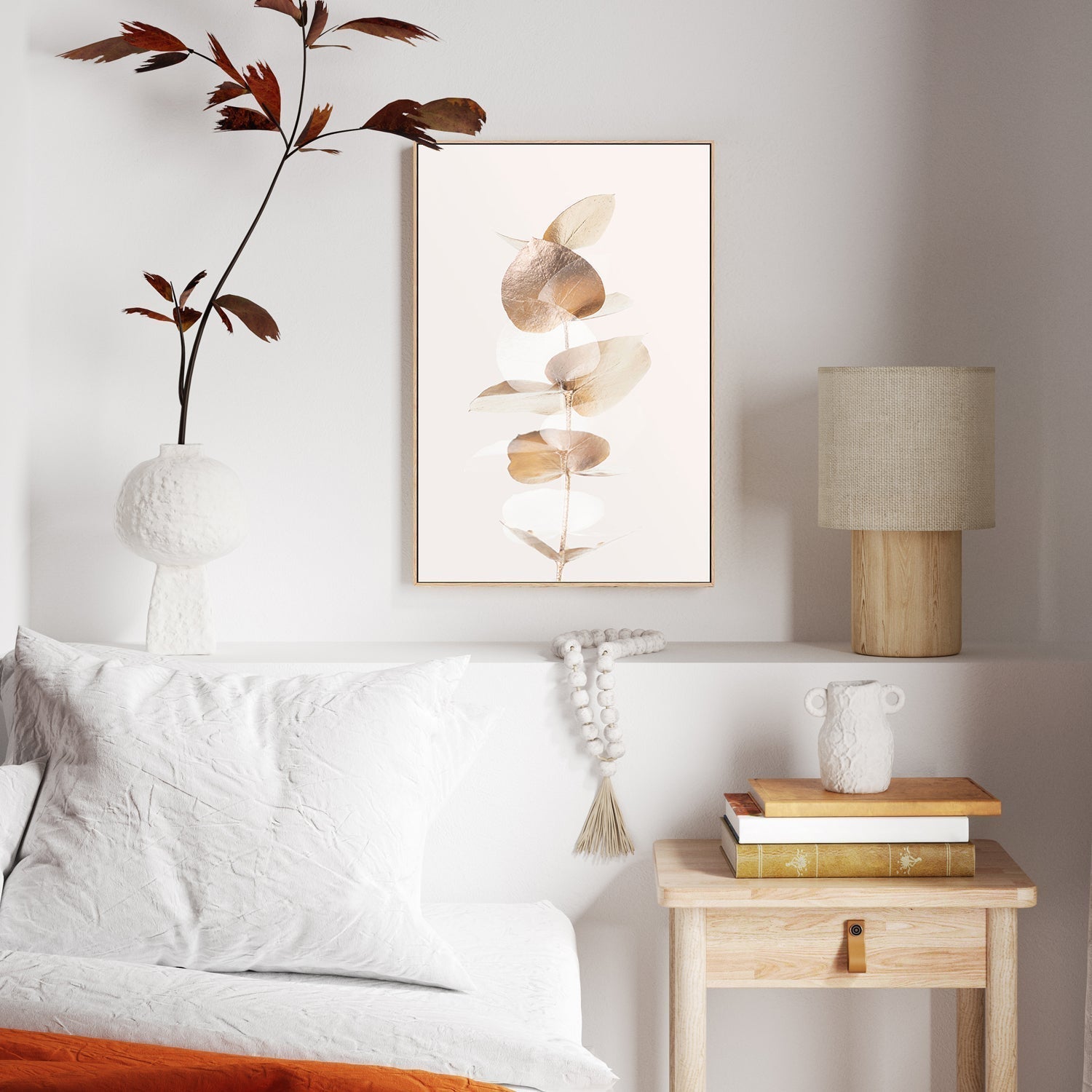 wall-art-print-canvas-poster-framed-Eucalyptus Creative Gold, Style B-by-Plus X Studio-Gioia Wall Art