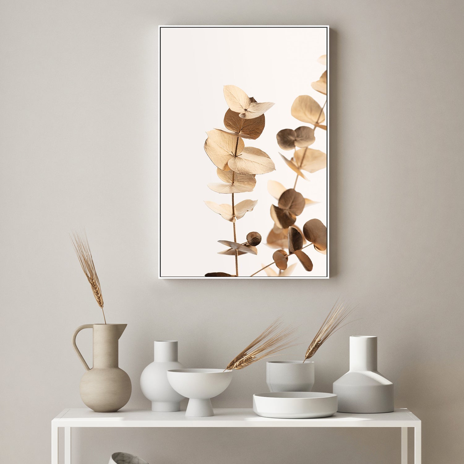 wall-art-print-canvas-poster-framed-Eucalyptus Gold, Style A-by-Plus X Studio-Gioia Wall Art