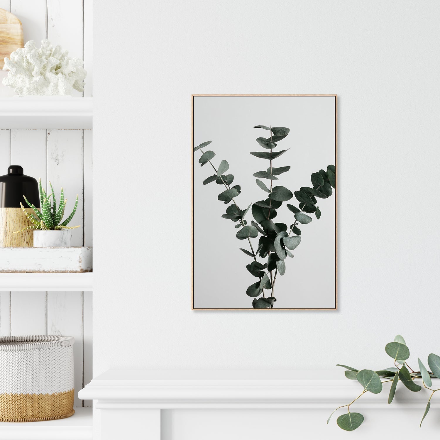 wall-art-print-canvas-poster-framed-Eucalyptus Natural, Style A-by-Plus X Studio-Gioia Wall Art