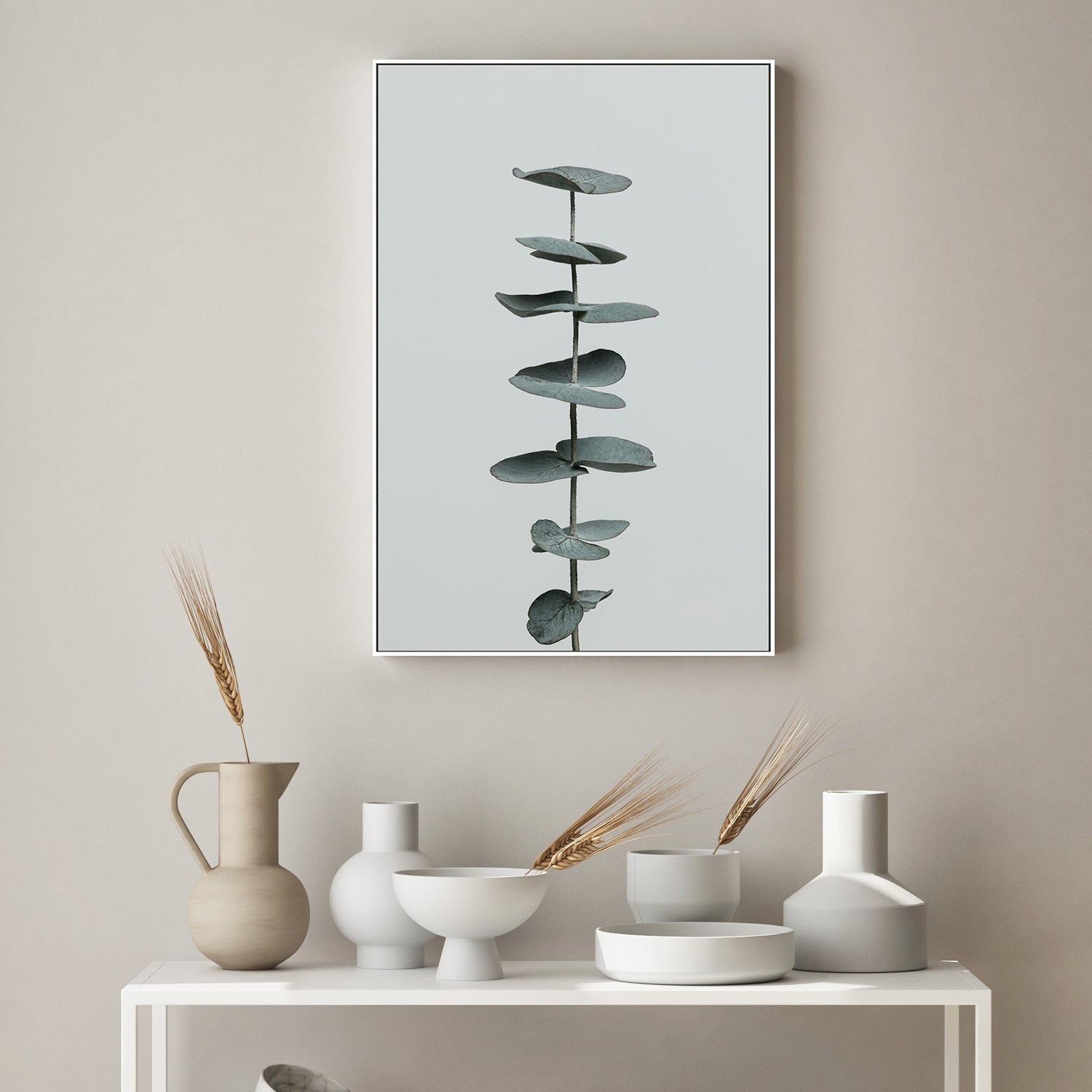 wall-art-print-canvas-poster-framed-Eucalyptus Natural, Style E-by-Plus X Studio-Gioia Wall Art