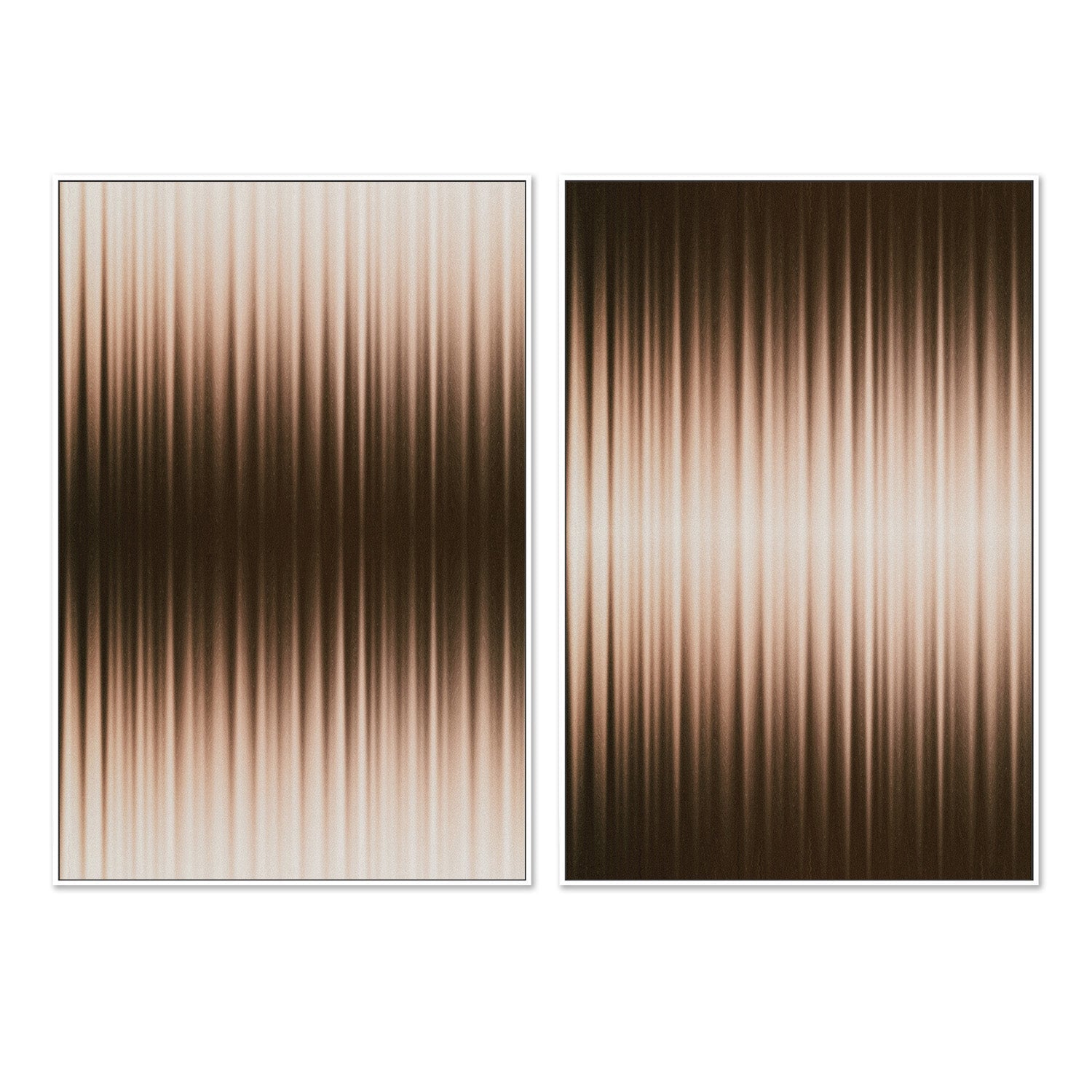 wall-art-print-canvas-poster-framed-Euphori, White and Brown, Style A & B, Set Of 2 , By Alma-5