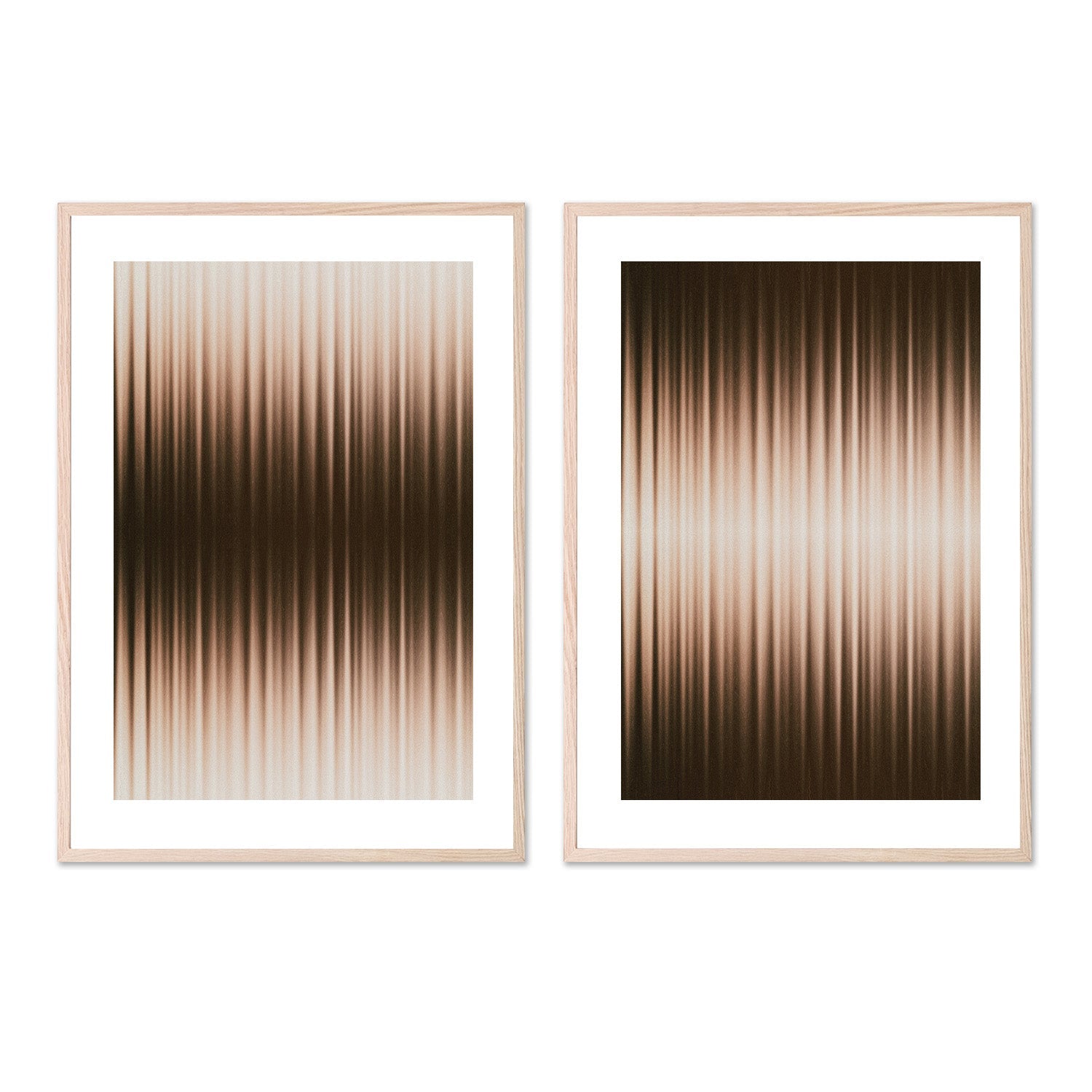 wall-art-print-canvas-poster-framed-Euphori, White and Brown, Style A & B, Set Of 2 , By Alma-6