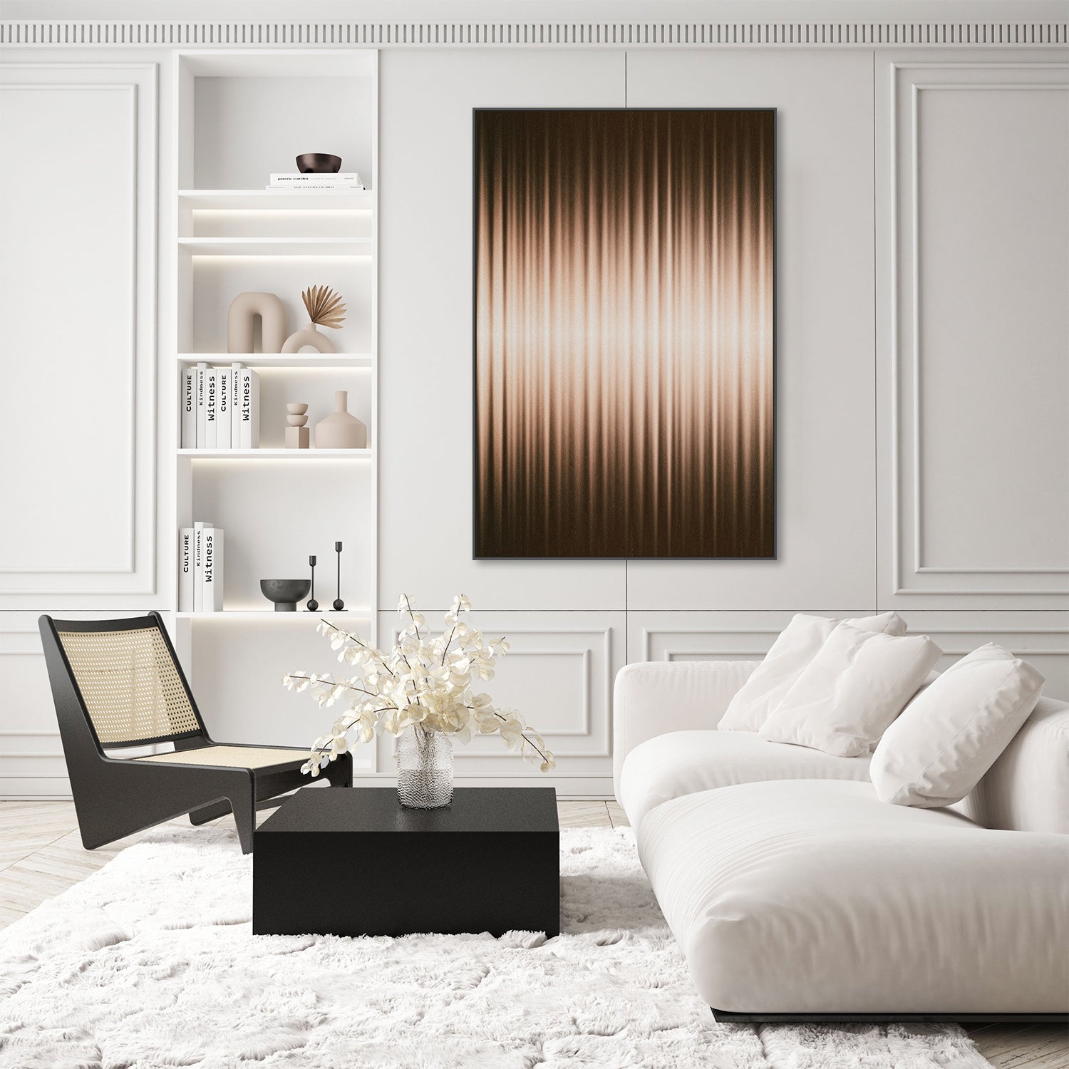 wall-art-print-canvas-poster-framed-Euphori, White and Brown, Style B , By Alma-7