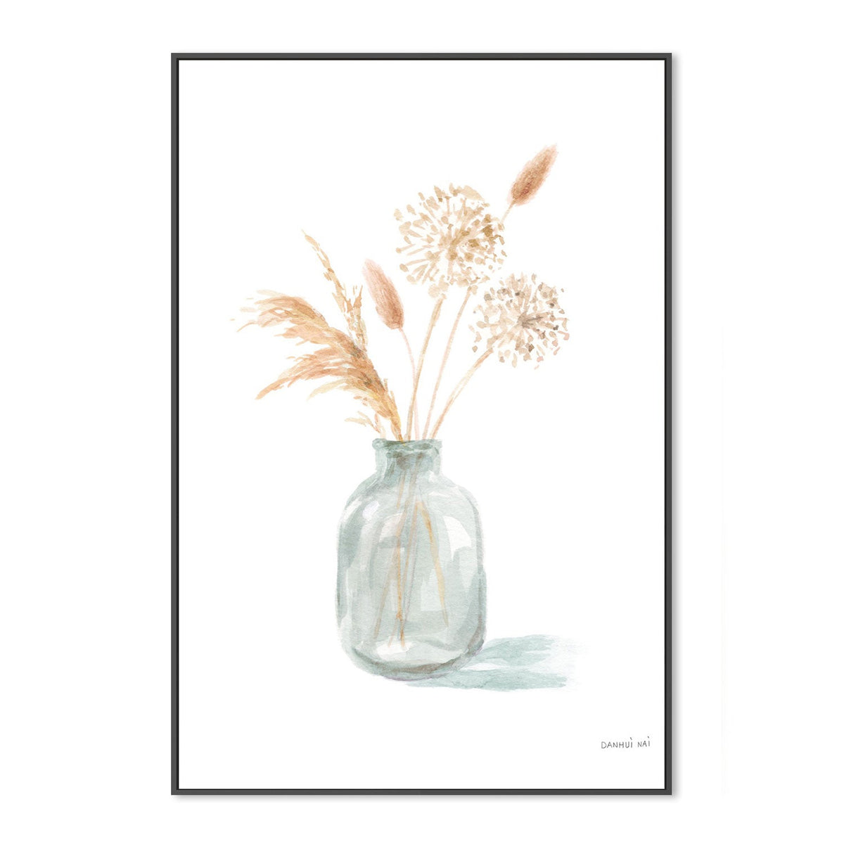 wall-art-print-canvas-poster-framed-Everlasting Bouquet, Neutral, Style A-by-Danhui Nai-Gioia Wall Art
