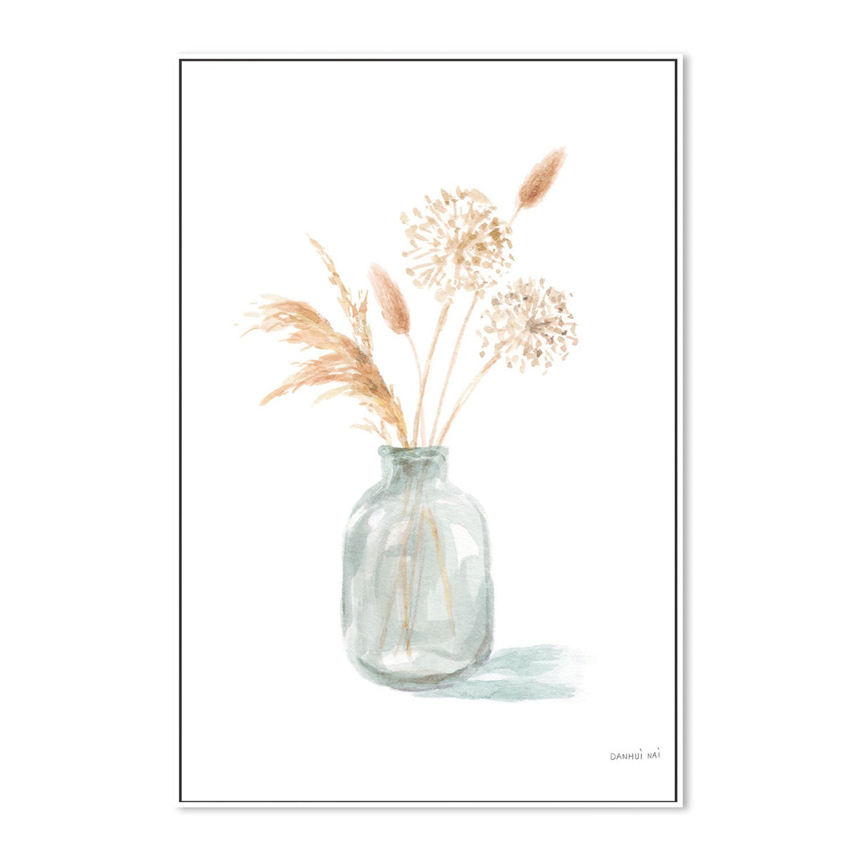 wall-art-print-canvas-poster-framed-Everlasting Bouquet, Neutral, Style A-by-Danhui Nai-Gioia Wall Art
