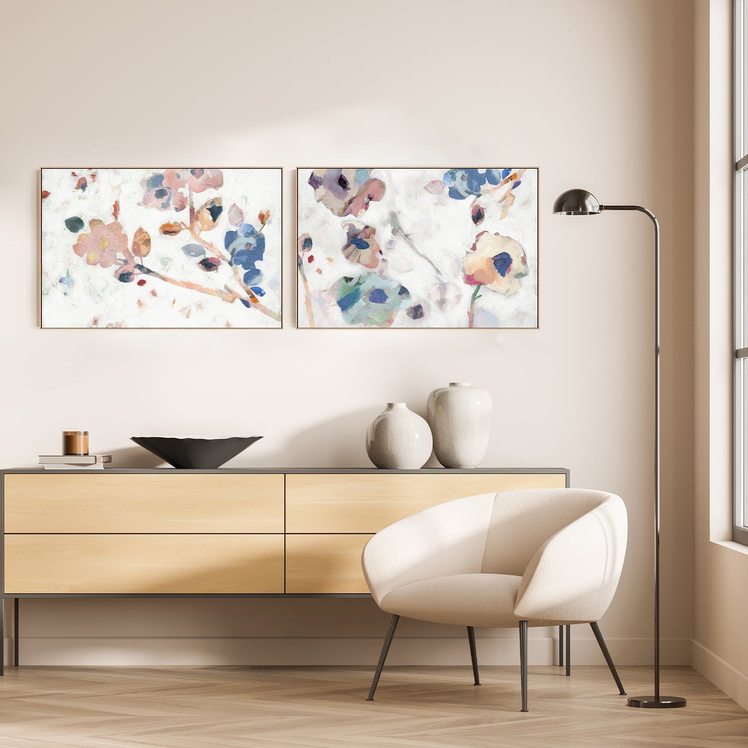 wall-art-print-canvas-poster-framed-Exhale, Style A & B, Set Of 2 , By Carmen Dolce-7