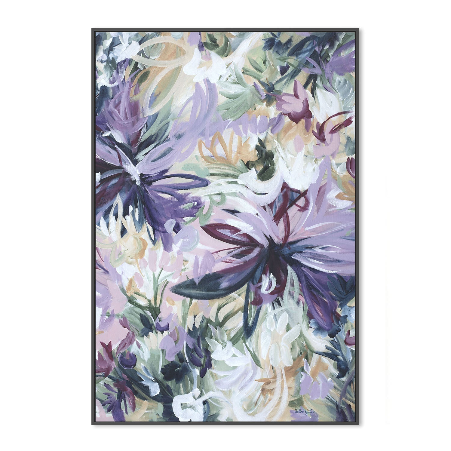 wall-art-print-canvas-poster-framed-Exotic Wild Flowers , By Amber Gittins-3