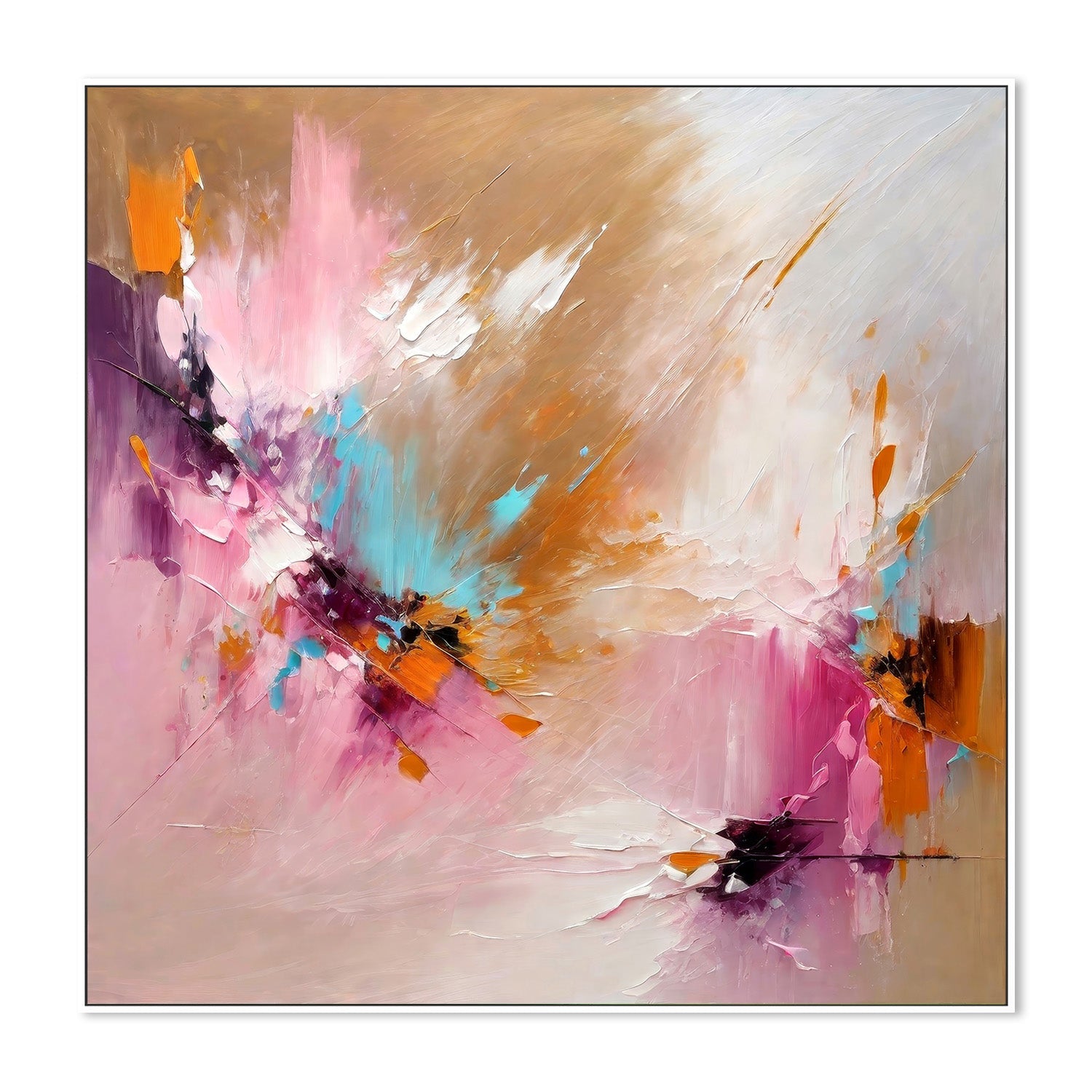 wall-art-print-canvas-poster-framed-Expressionist Colorful Abstract , By Alpenglow Workshop-5
