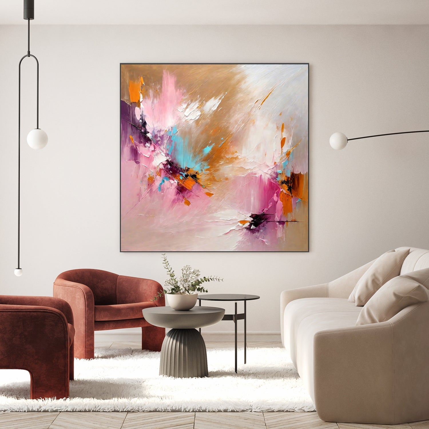 wall-art-print-canvas-poster-framed-Expressionist Colorful Abstract , By Alpenglow Workshop-7