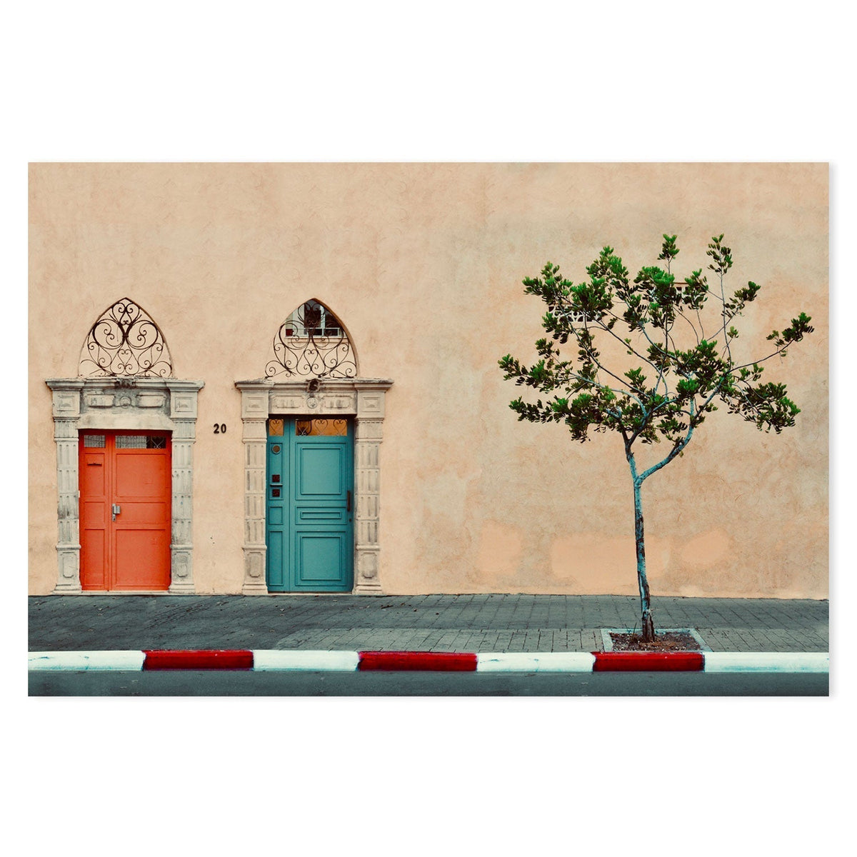 wall-art-print-canvas-poster-framed-Facade - Old Jaffa, by Arnon Orbach-by-Plus X Studio-Gioia Wall Art