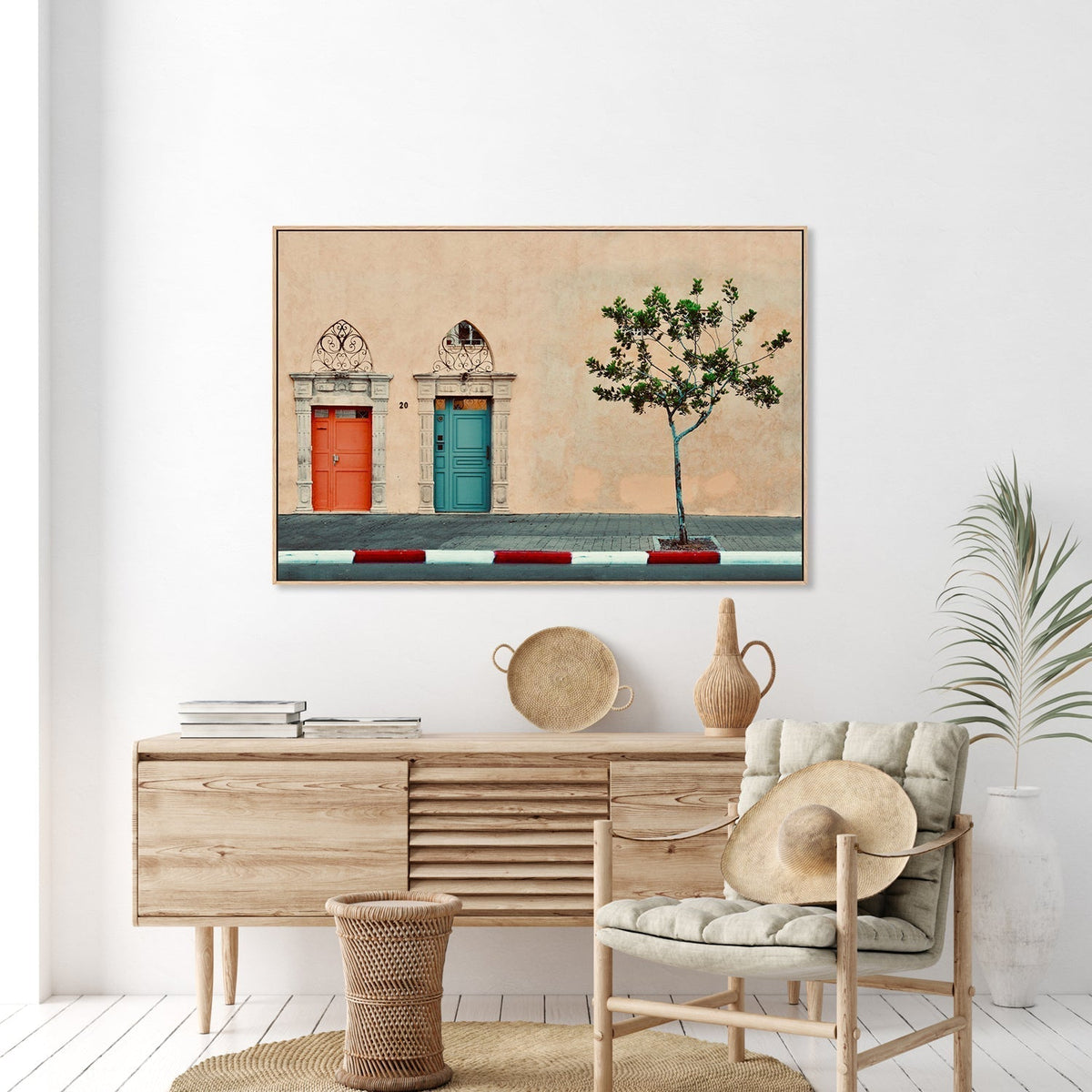 wall-art-print-canvas-poster-framed-Facade - Old Jaffa, by Arnon Orbach-by-Plus X Studio-Gioia Wall Art
