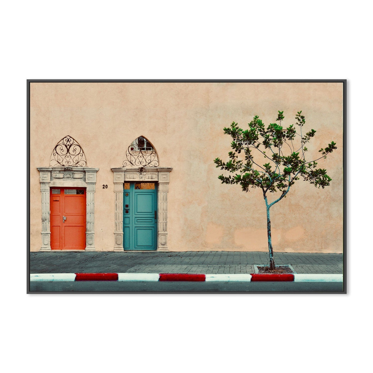 wall-art-print-canvas-poster-framed-Facade - Old Jaffa, by Arnon Orbach-by-Plus X Studio-Gioia Wall Art