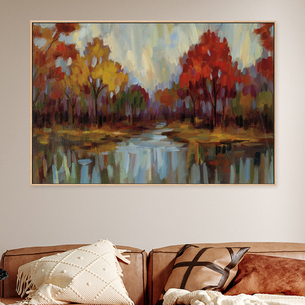 wall-art-print-canvas-poster-framed-Fall Aquarelle-by-Silvia Vassileva-Gioia Wall Art