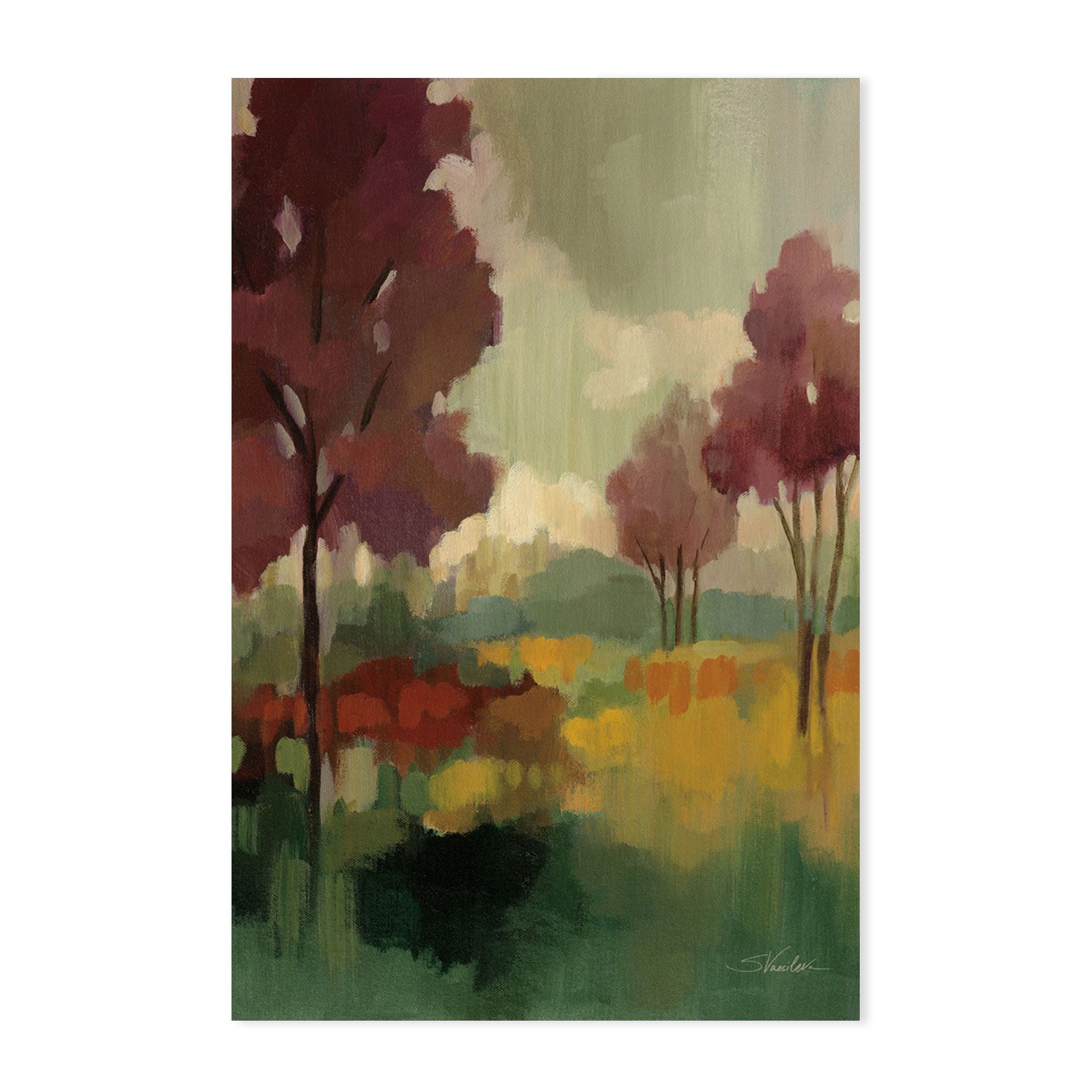 wall-art-print-canvas-poster-framed-Fall Mosaic-by-Silvia Vassileva-Gioia Wall Art