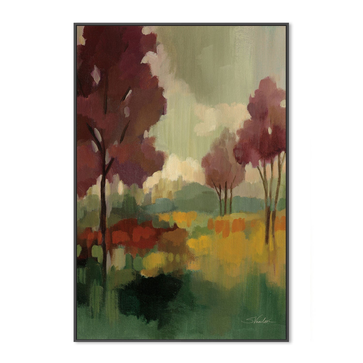 wall-art-print-canvas-poster-framed-Fall Mosaic-by-Silvia Vassileva-Gioia Wall Art