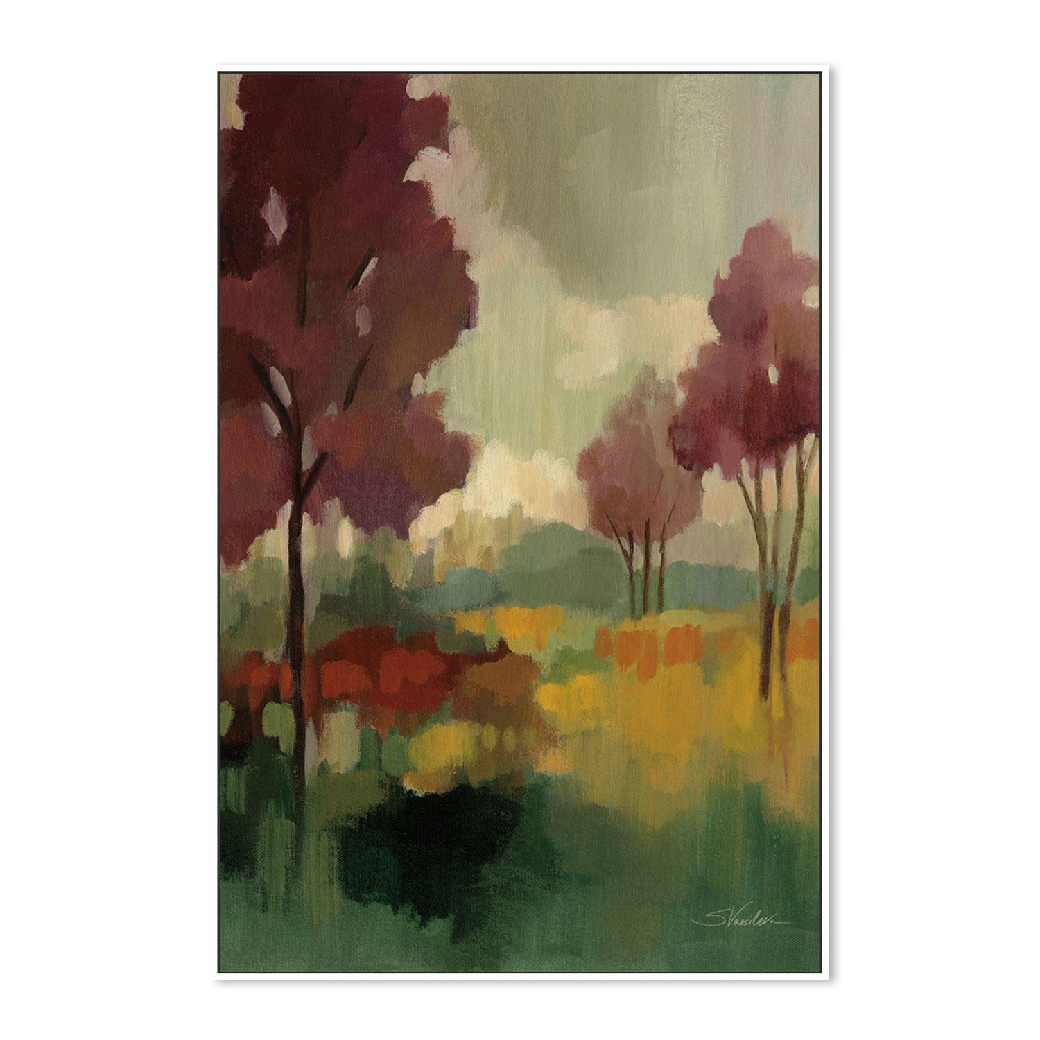 wall-art-print-canvas-poster-framed-Fall Mosaic-by-Silvia Vassileva-Gioia Wall Art