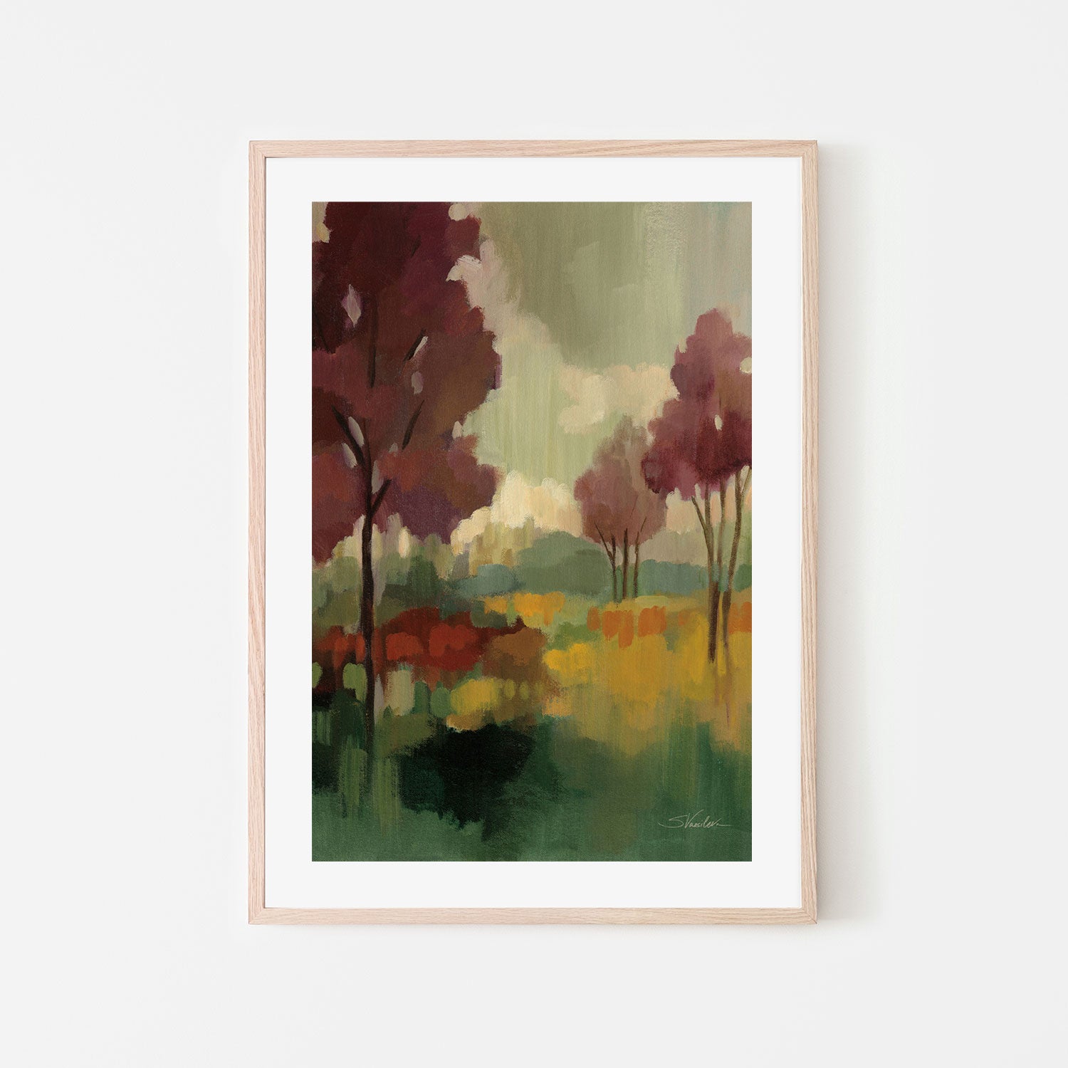 wall-art-print-canvas-poster-framed-Fall Mosaic-by-Silvia Vassileva-Gioia Wall Art