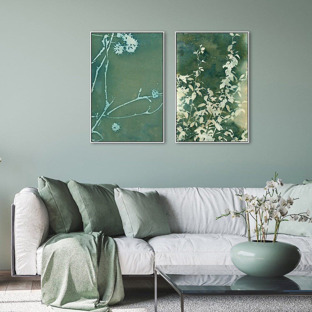 wall-art-print-canvas-poster-framed-Fall Sycamore And Green Bouquet, Set Of 2-by-Krista Mccurdy-Gioia Wall Art