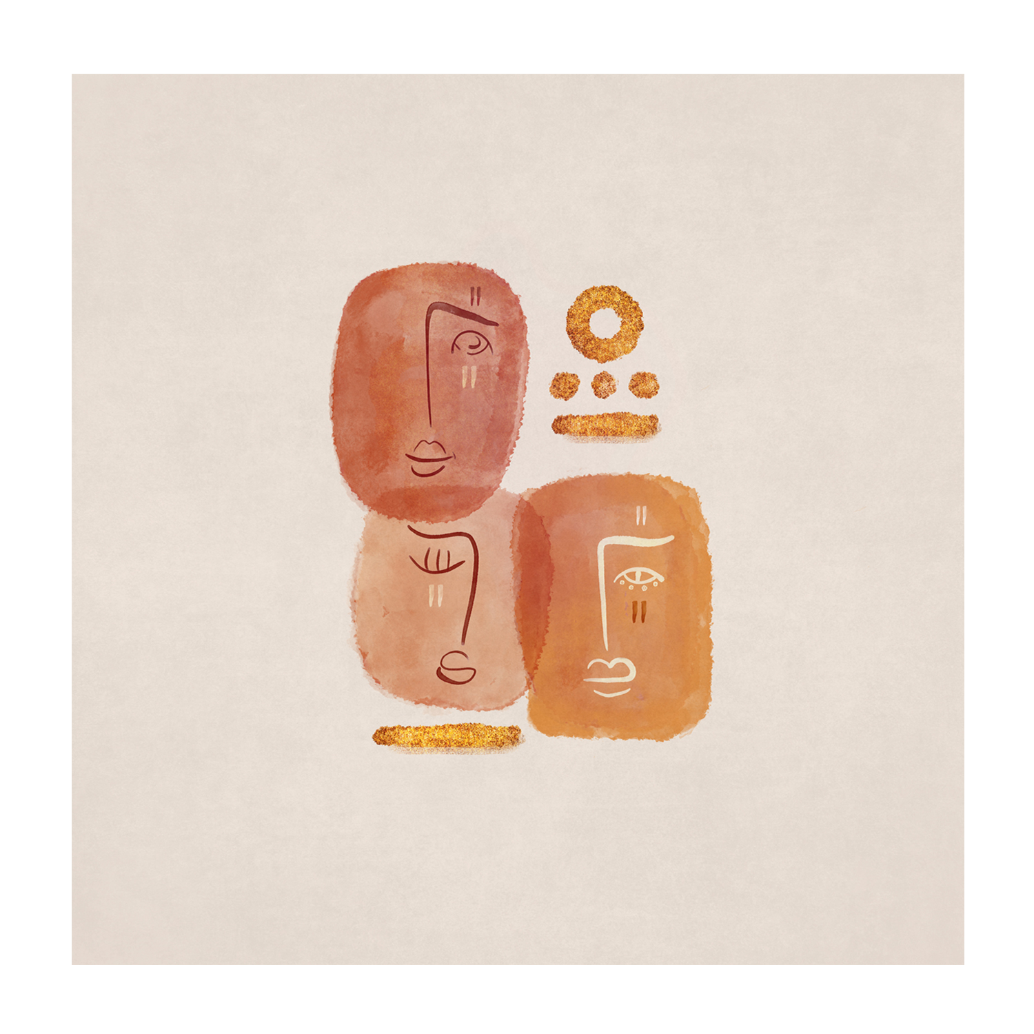 wall-art-print-canvas-poster-framed-Family , By Emel Tunaboylu-GIOIA-WALL-ART