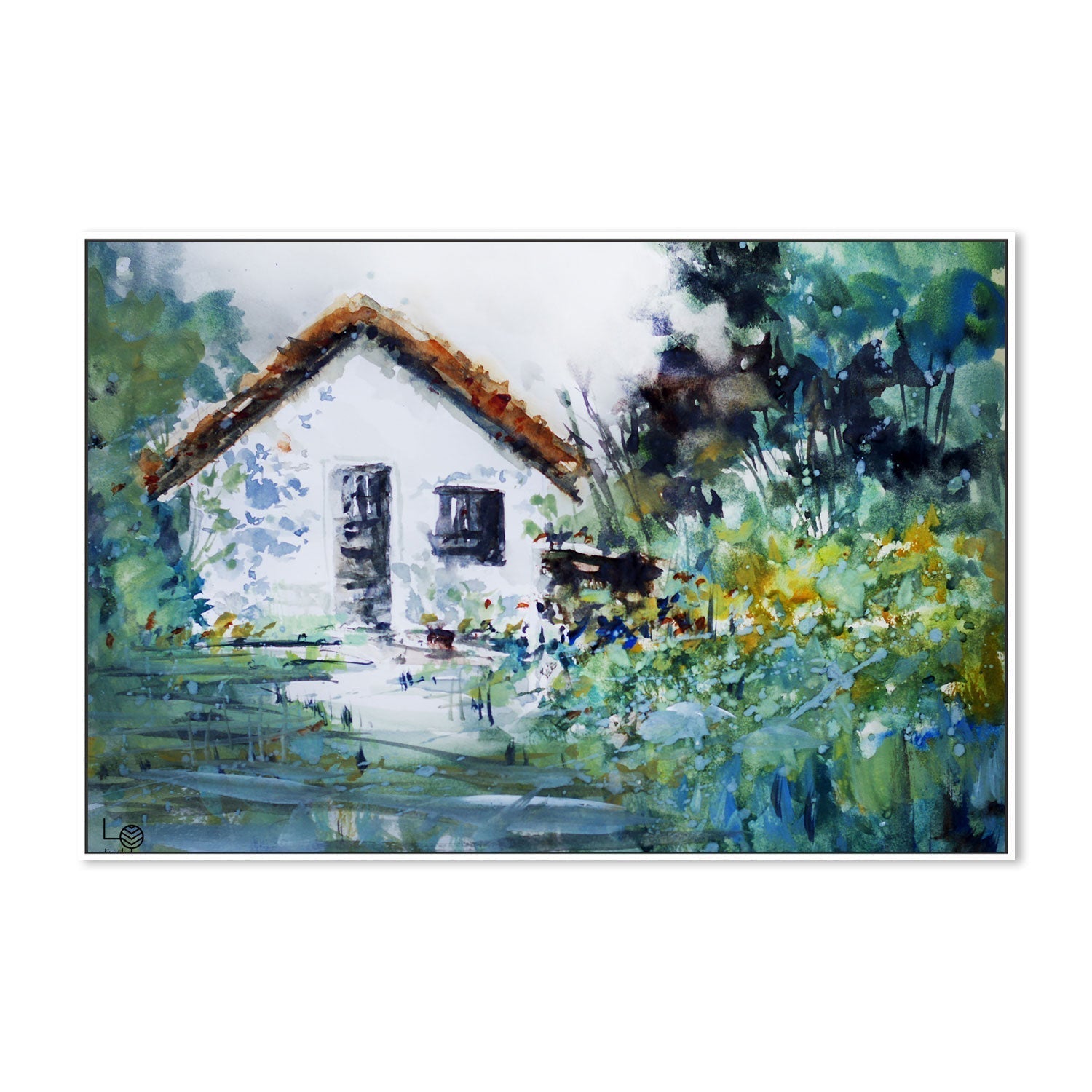 wall-art-print-canvas-poster-framed-faraaway-by-Lilou Online Fine Arts-Gioia Wall Art