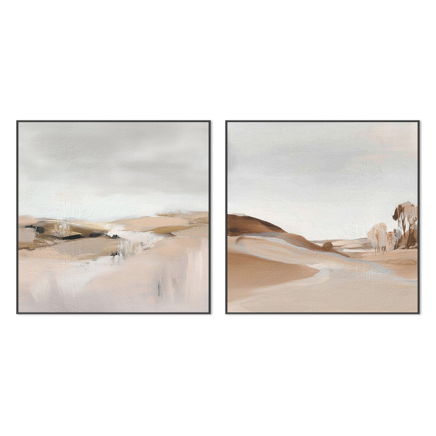 wall-art-print-canvas-poster-framed-Farm View, Style A & B, Set Of 2 , By Alma-3