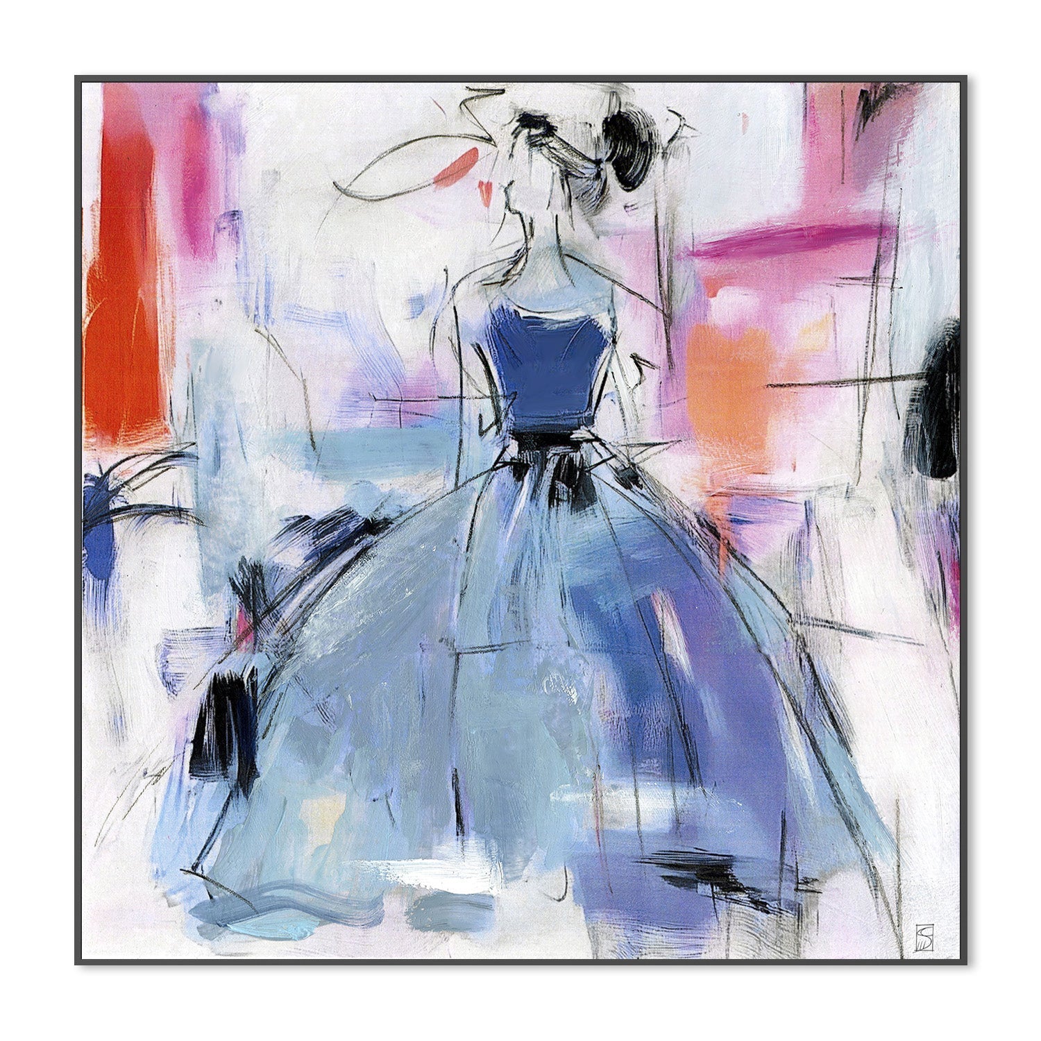 wall-art-print-canvas-poster-framed-Fashion Abstract, Style A-3