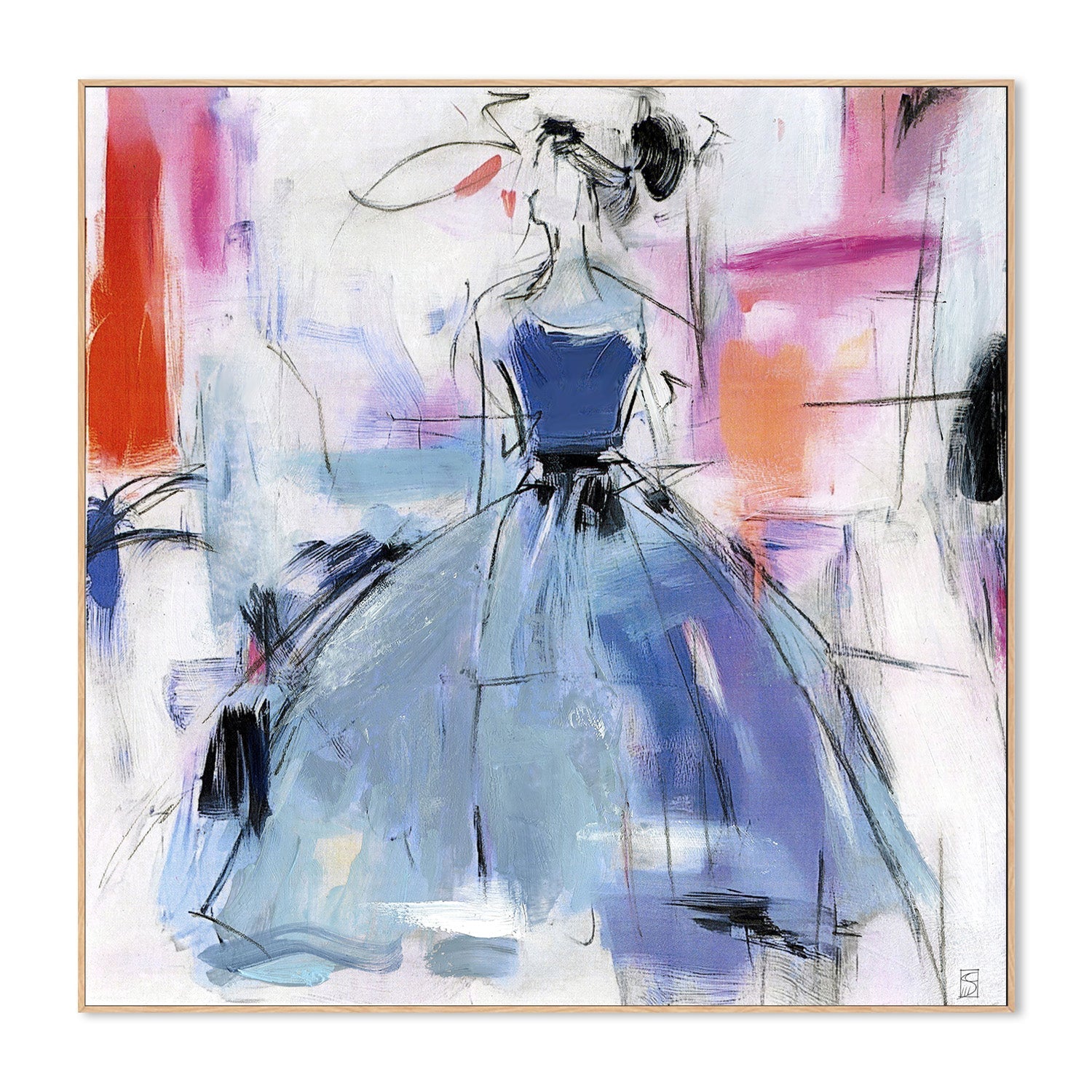 wall-art-print-canvas-poster-framed-Fashion Abstract, Style A-4