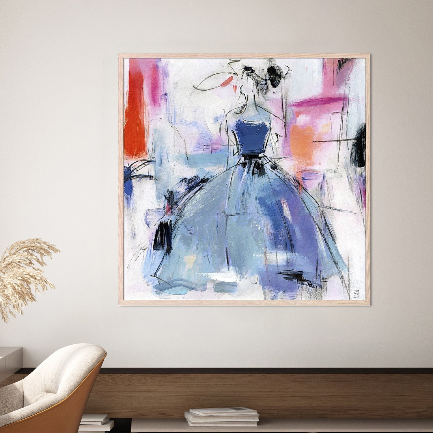 wall-art-print-canvas-poster-framed-Fashion Abstract, Style A-9