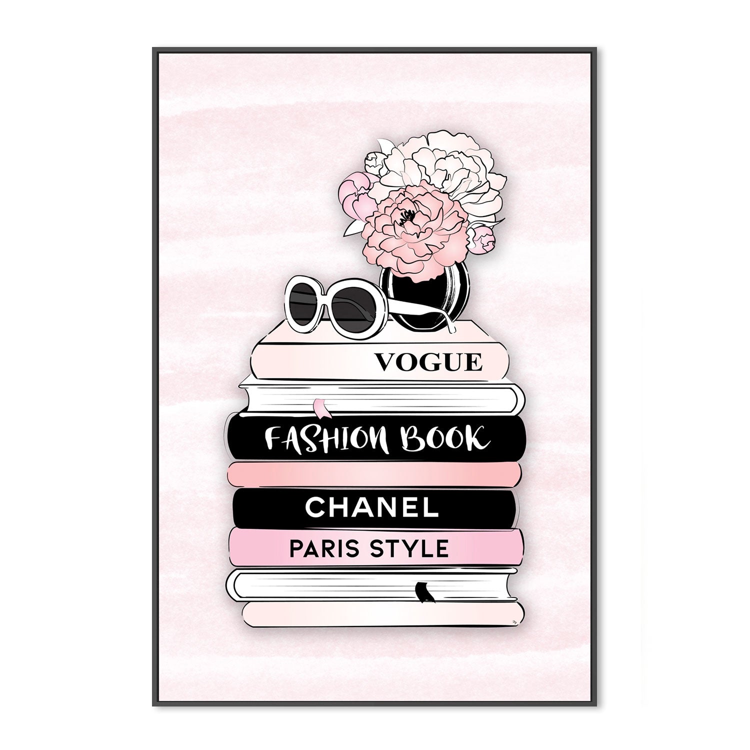 wall-art-print-canvas-poster-framed-Fashion Books-GIOIA-WALL-ART