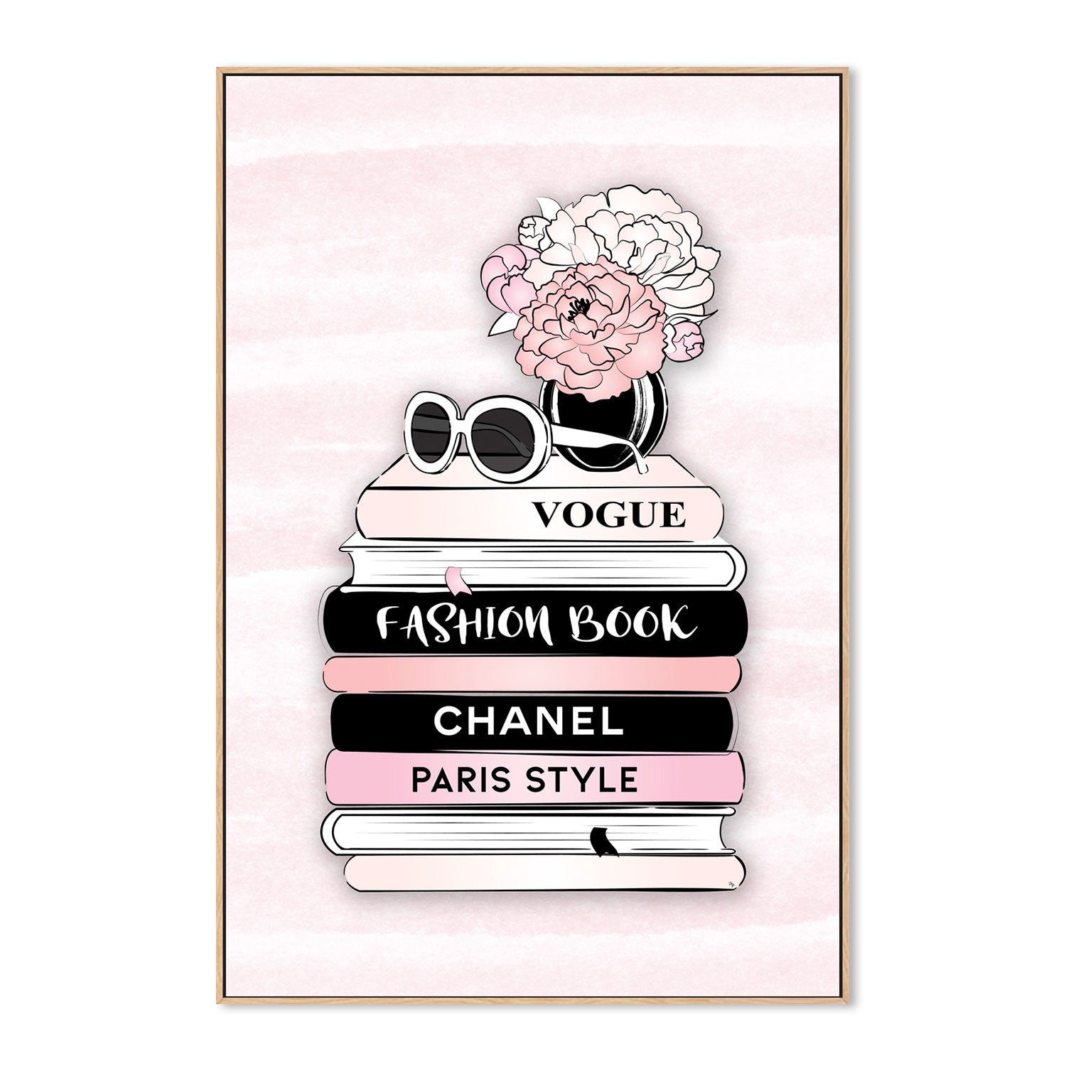 wall-art-print-canvas-poster-framed-Fashion Books-GIOIA-WALL-ART