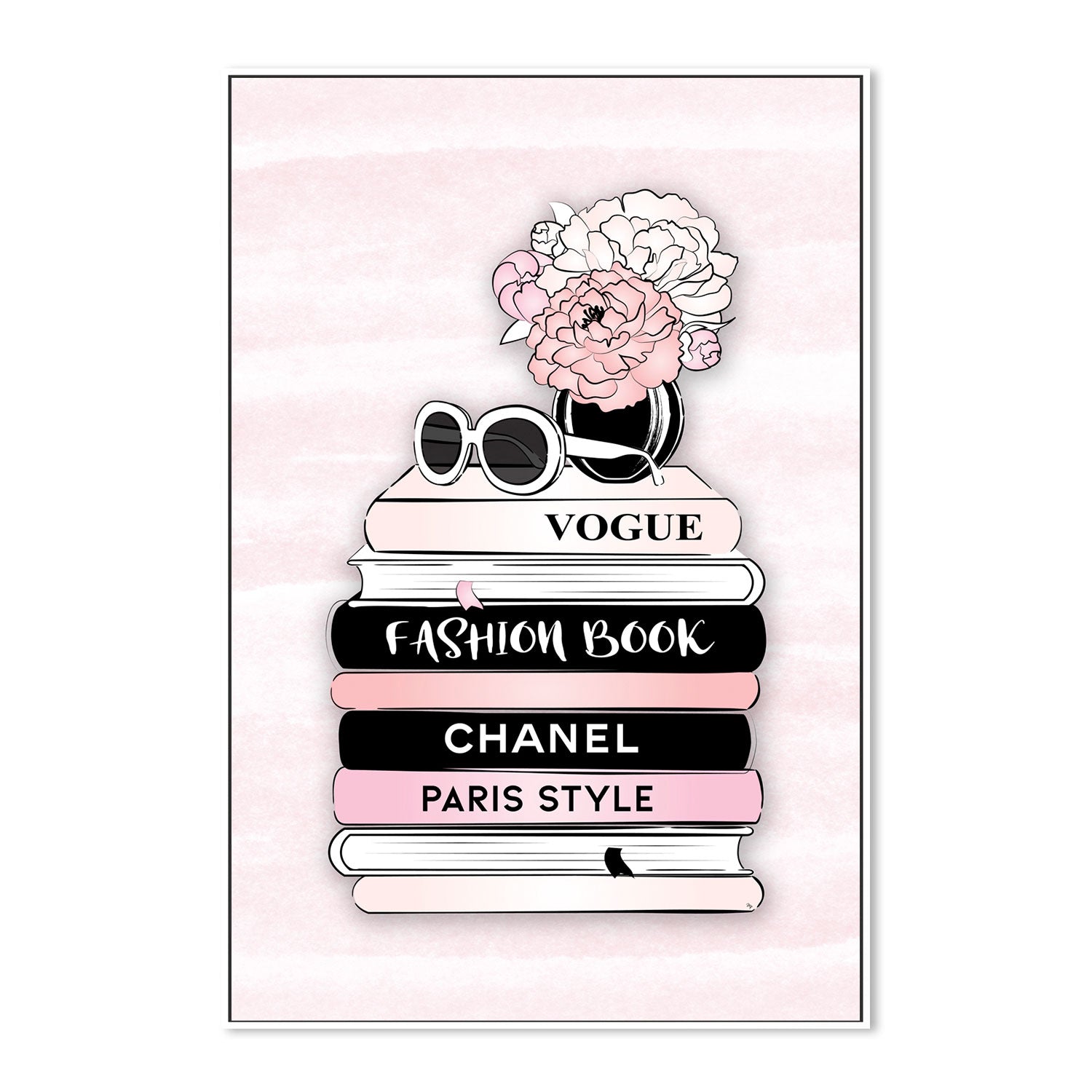 wall-art-print-canvas-poster-framed-Fashion Books-GIOIA-WALL-ART