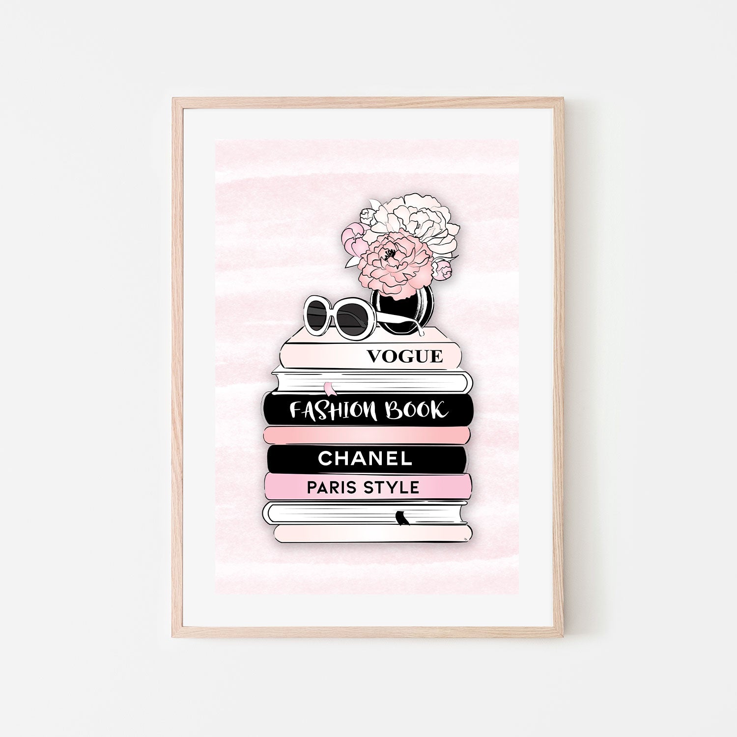 wall-art-print-canvas-poster-framed-Fashion Books-GIOIA-WALL-ART