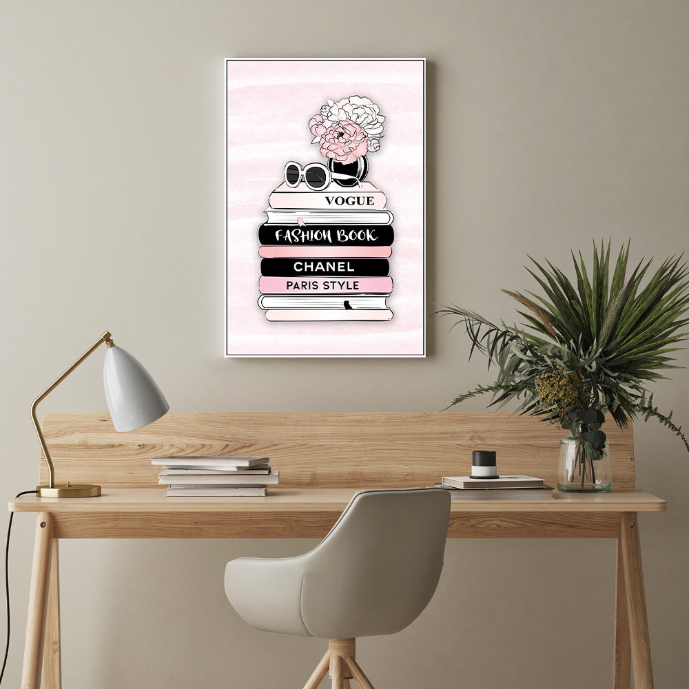 wall-art-print-canvas-poster-framed-Fashion Books-GIOIA-WALL-ART