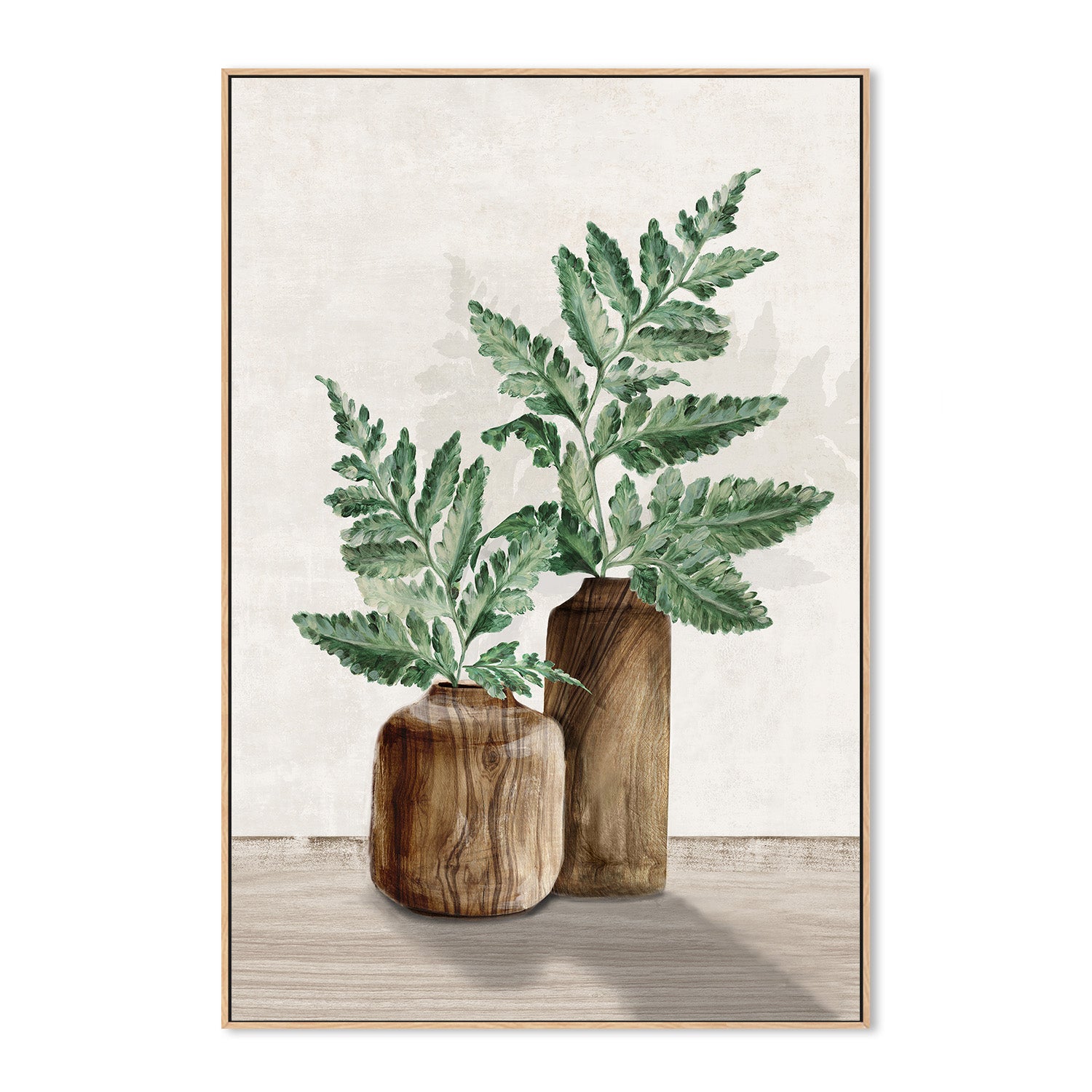 wall-art-print-canvas-poster-framed-Fern And Wood, Style B , By Eva Watts-4