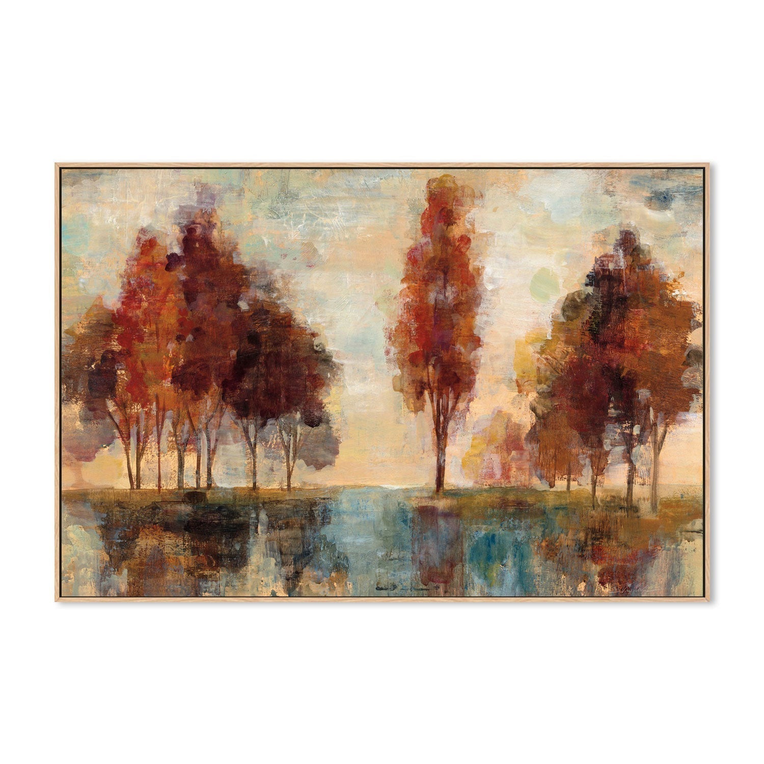 wall-art-print-canvas-poster-framed-Field and Forest-by-Silvia Vassileva-Gioia Wall Art