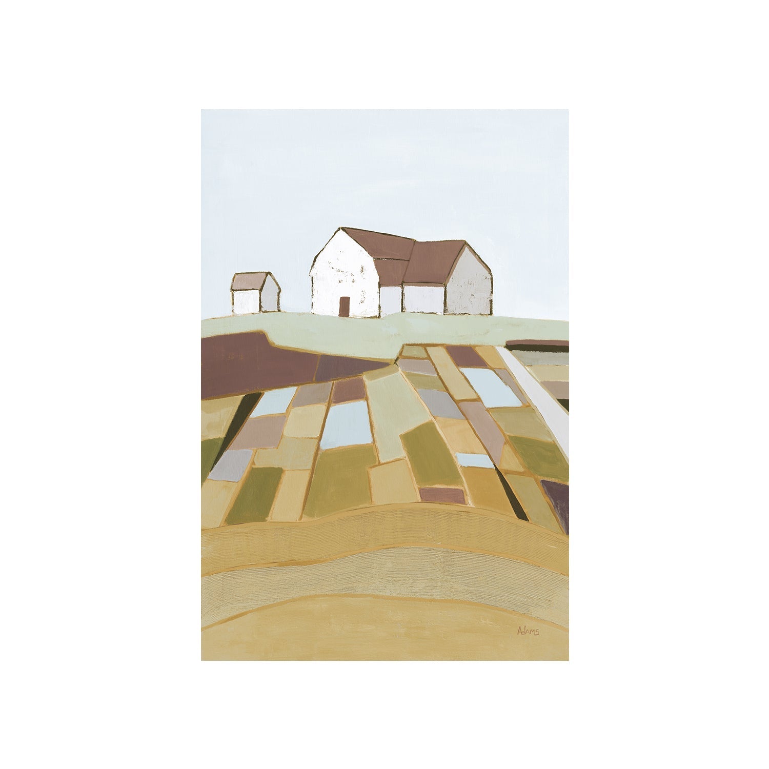 wall-art-print-canvas-poster-framed-Field of Dreams Neutral , By Phyllis Adams-1