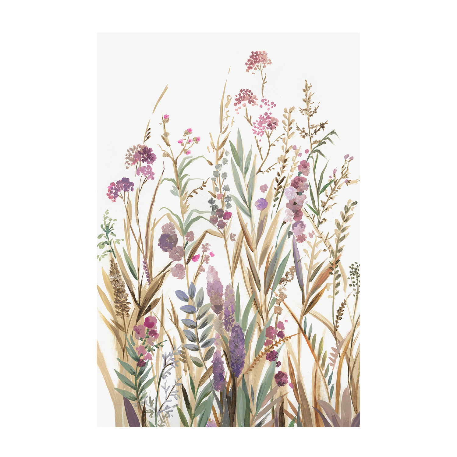 wall-art-print-canvas-poster-framed-Fields Of Wild Pink, Style A , By Asia Jensen-1