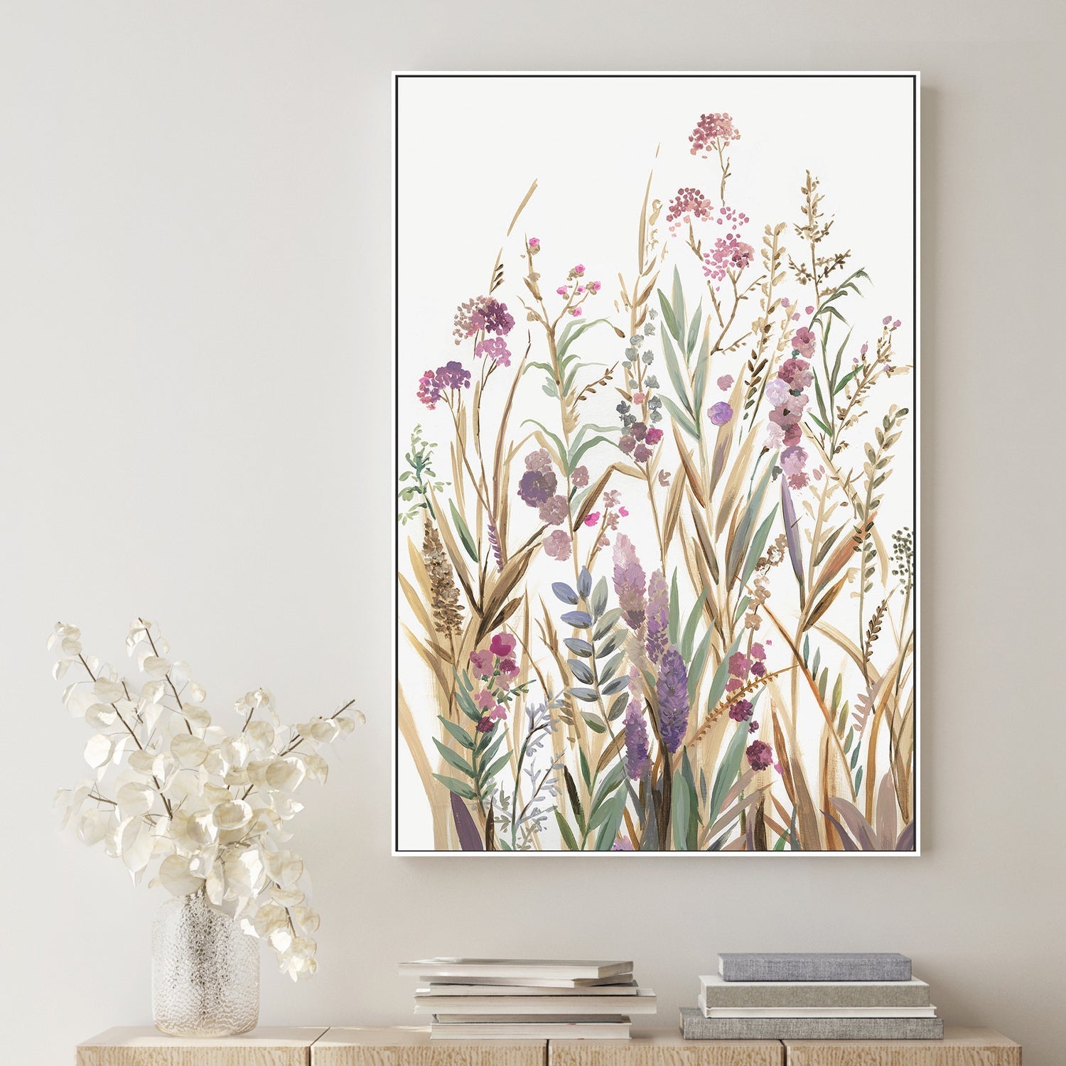 wall-art-print-canvas-poster-framed-Fields Of Wild Pink, Style A , By Asia Jensen-2