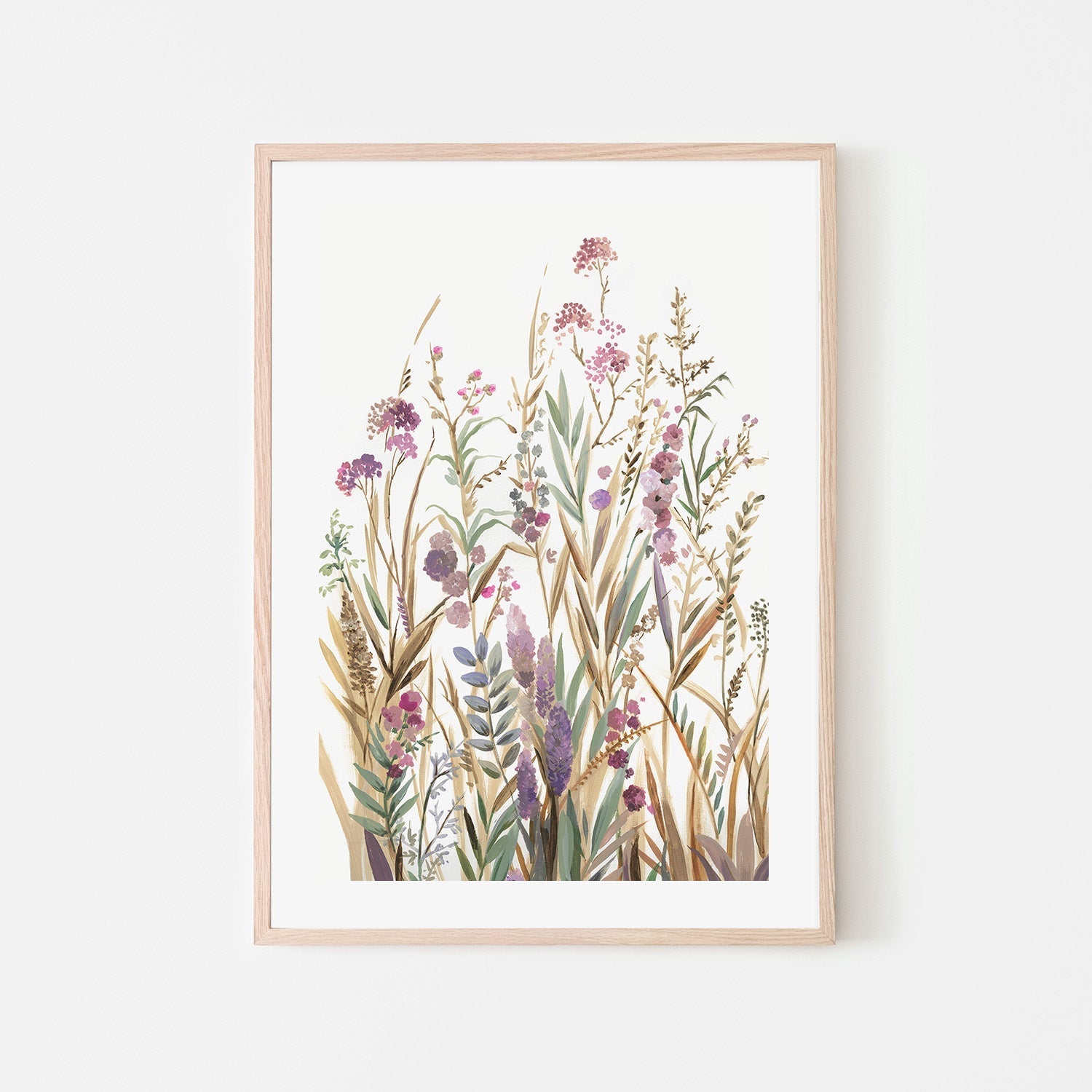 wall-art-print-canvas-poster-framed-Fields Of Wild Pink, Style A , By Asia Jensen-6