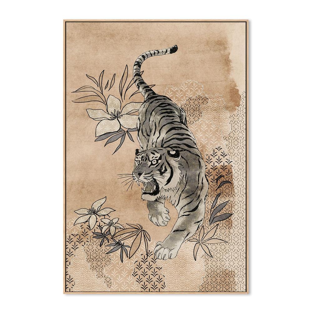 wall-art-print-canvas-poster-framed-Fierce Sumi Tiger-4