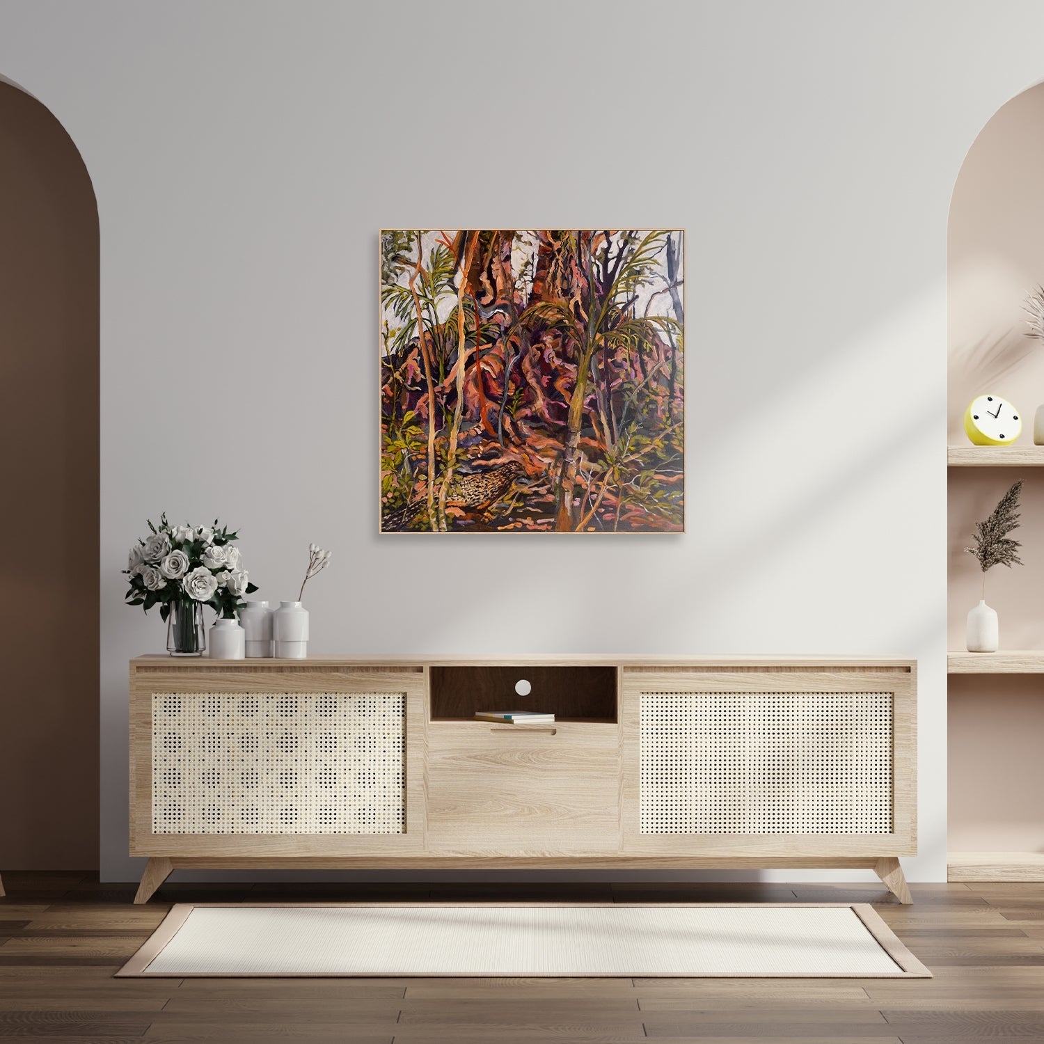 wall-art-print-canvas-poster-framed-Fig Tree And Pheasant Coucal , By Christine Read-7