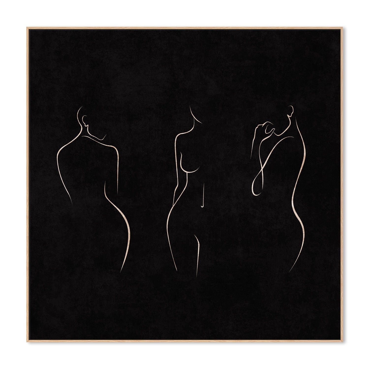 wall-art-print-canvas-poster-framed-Figures In The Night , By Emel Tunaboylu-GIOIA-WALL-ART
