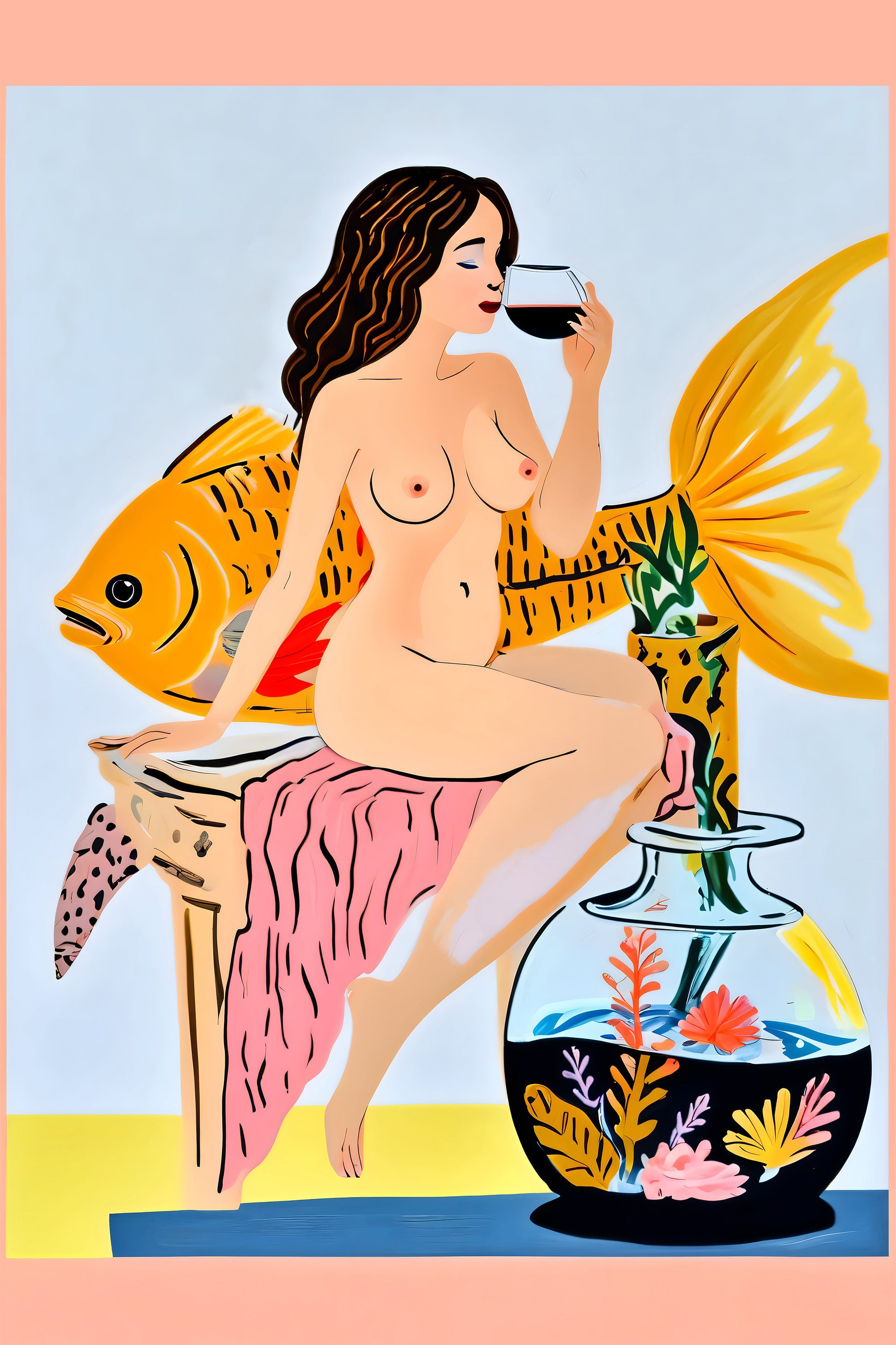wall-art-print-canvas-poster-framed-Fishy Shananigans-1