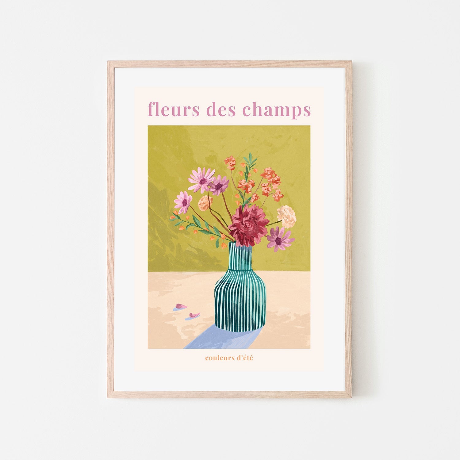 wall-art-print-canvas-poster-framed-Fleur Des Champs - Green-6