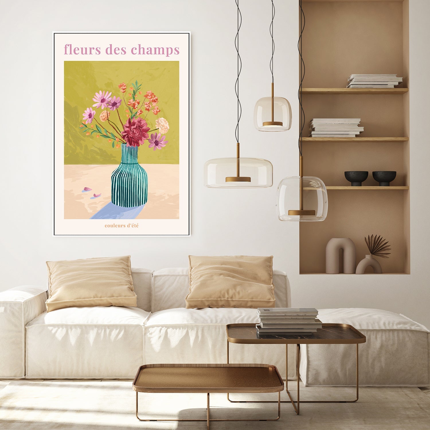 wall-art-print-canvas-poster-framed-Fleur Des Champs - Green-7