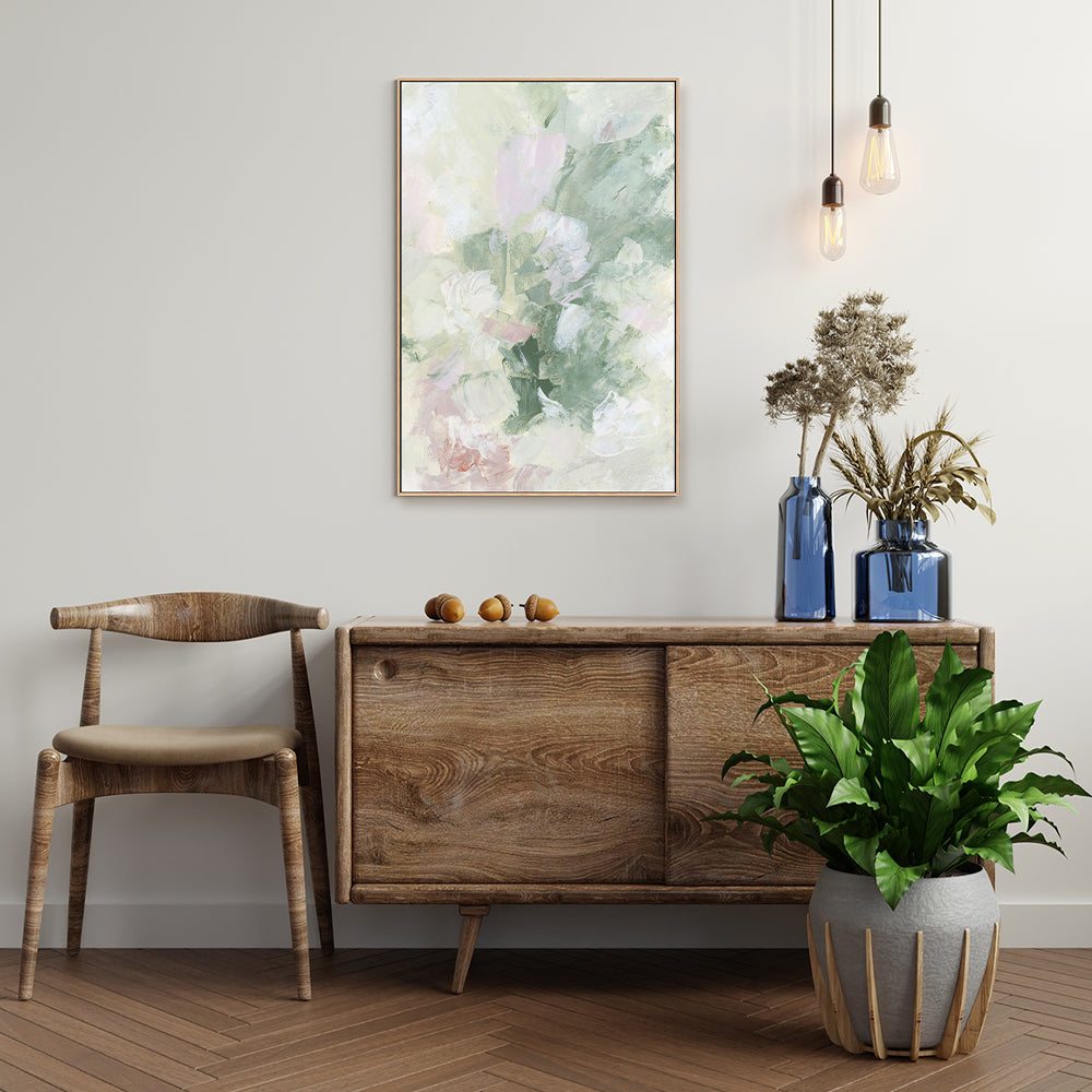 wall-art-print-canvas-poster-framed-Floral Assortment In Pastel, Style B-by-Emily Wood-Gioia Wall Art