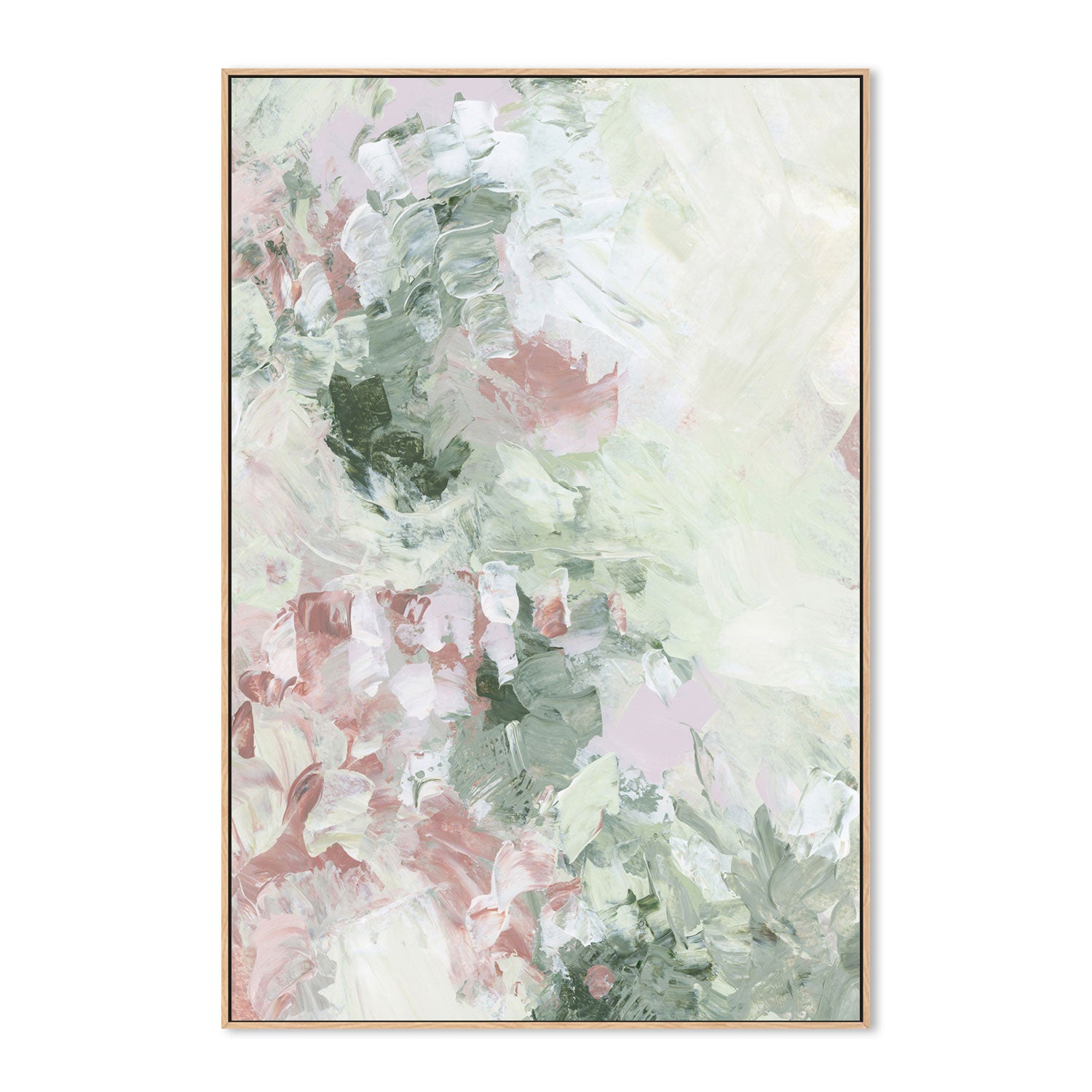 wall-art-print-canvas-poster-framed-Floral Assortment In Pastel, Style E-by-Emily Wood-Gioia Wall Art
